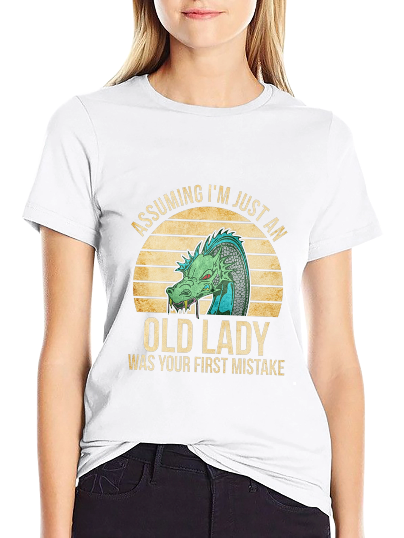 Assuming Im Just an Old Lady Dragon T-Shirt