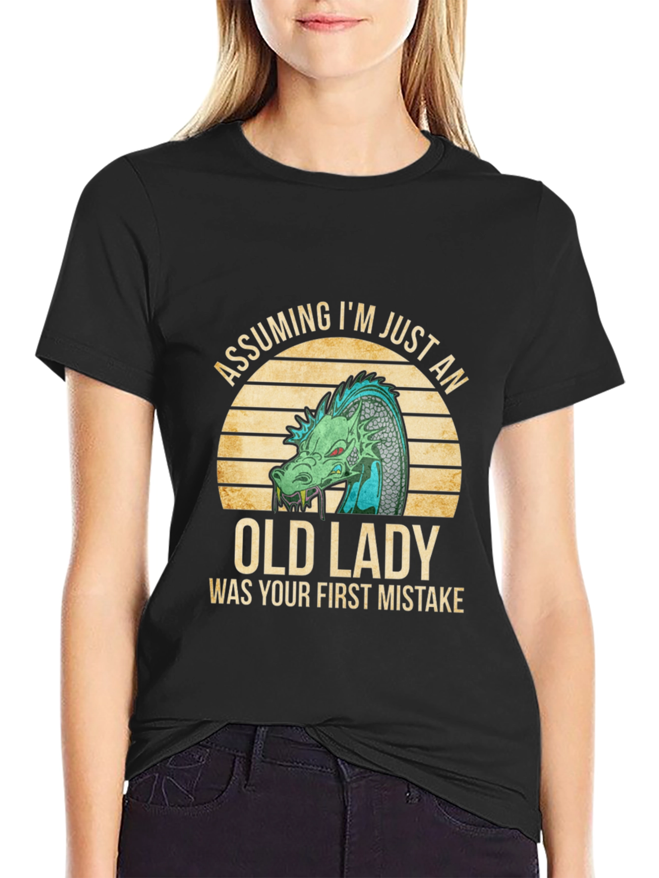 Assuming Im Just an Old Lady Dragon T-Shirt