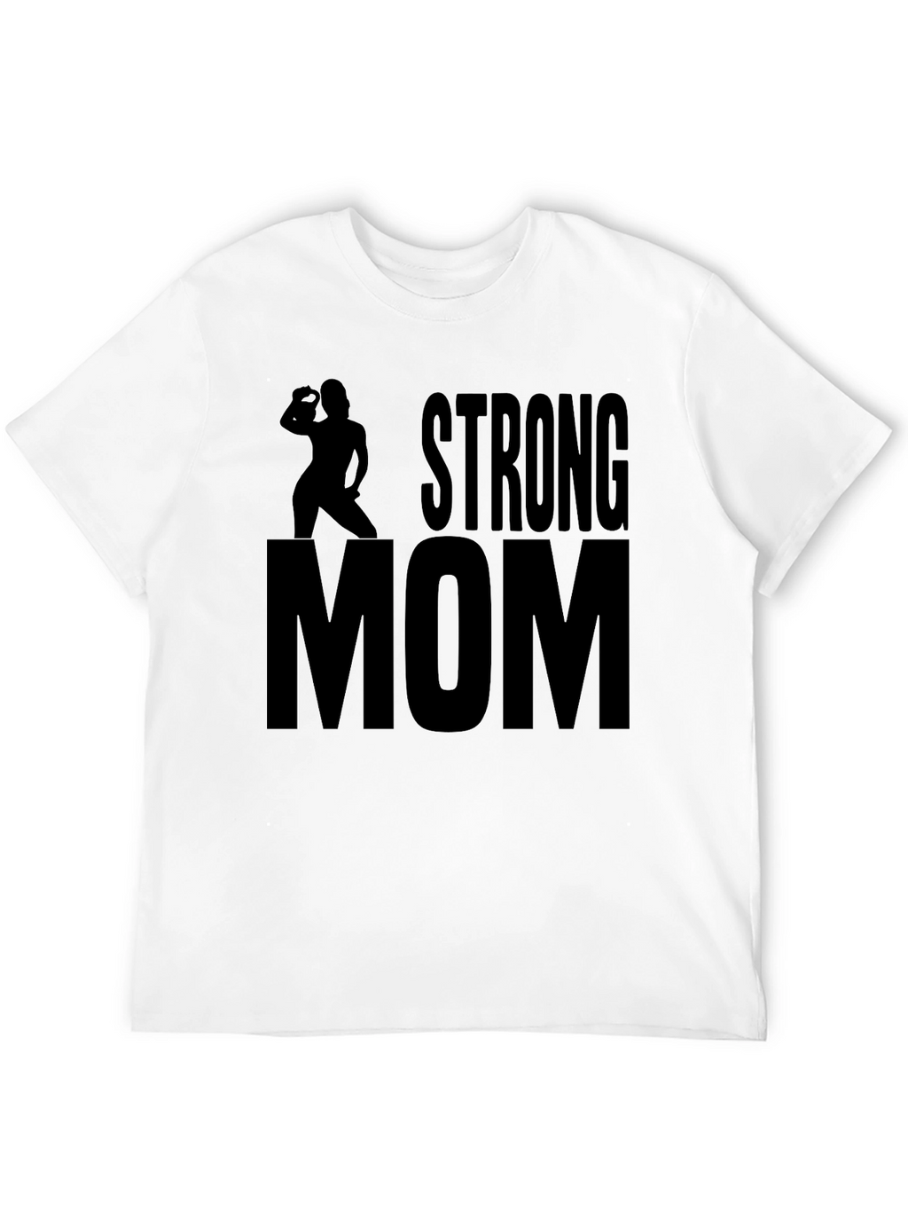 Strong Mom Graphic Tee - Fitness Inspired Design