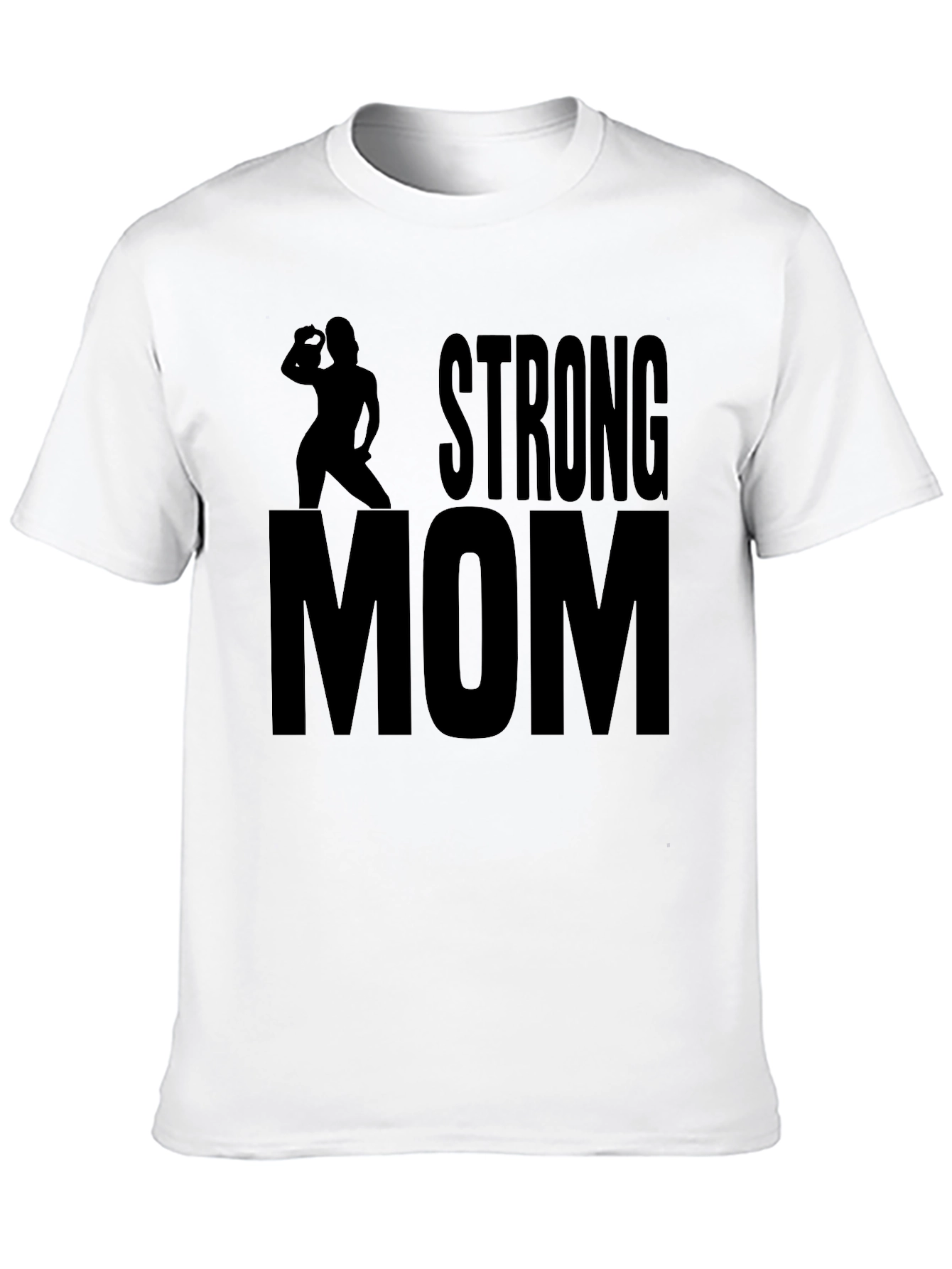 Strong Mom Graphic Tee - Fitness Inspired Design