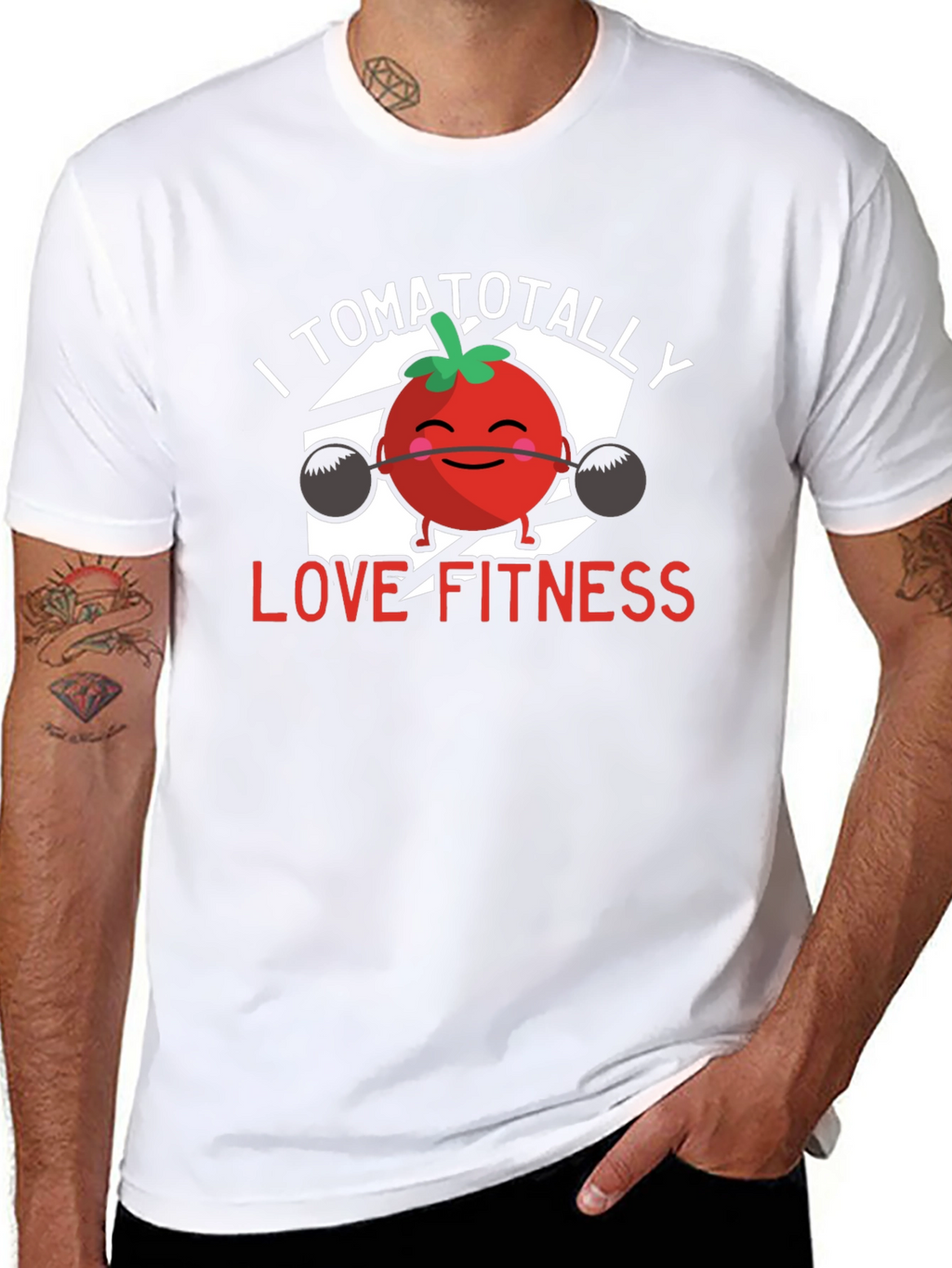 I Tomatotally Love Fitness T-Shirt - Black