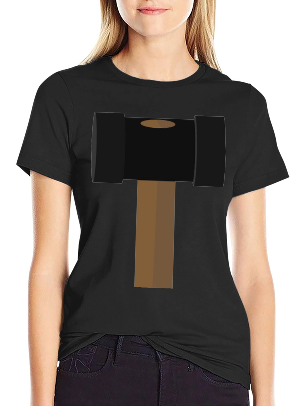 Hammer Time Graphic Tee - Novelty Black T-Shirt