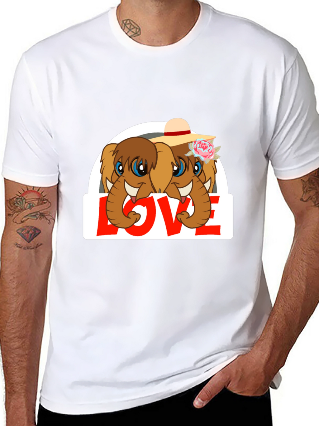 Elephant Love Graphic Tee