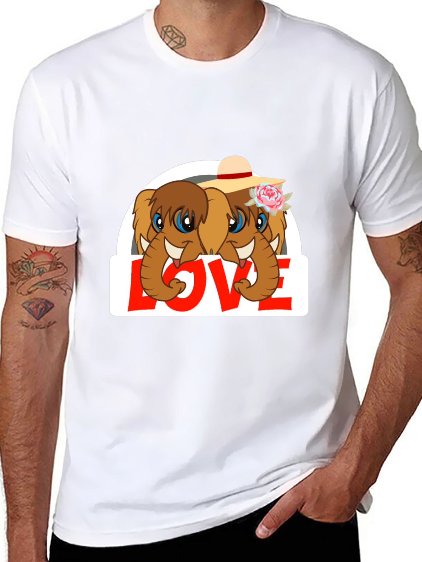 Elephant Love Graphic Tee