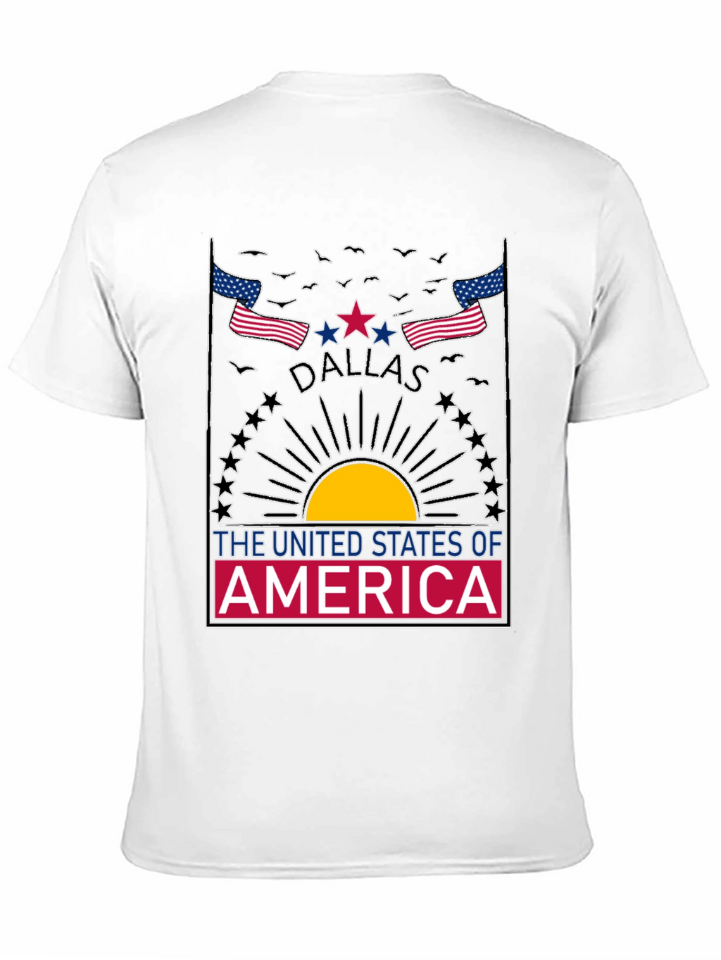 Dallas USA Graphic Tee - Patriotic Design