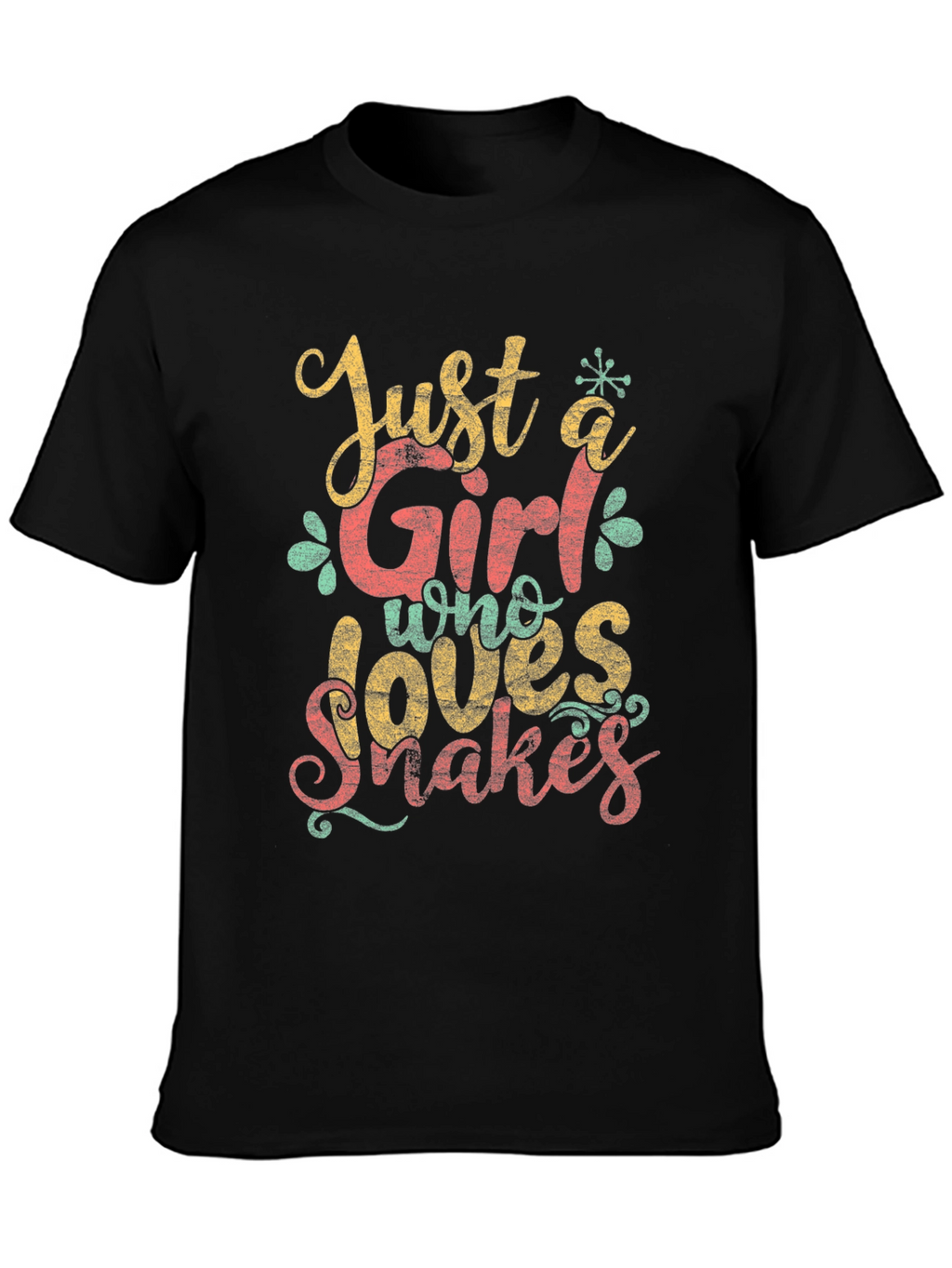 Just a Girl Who Loves Snakes Graphic T-Shirt