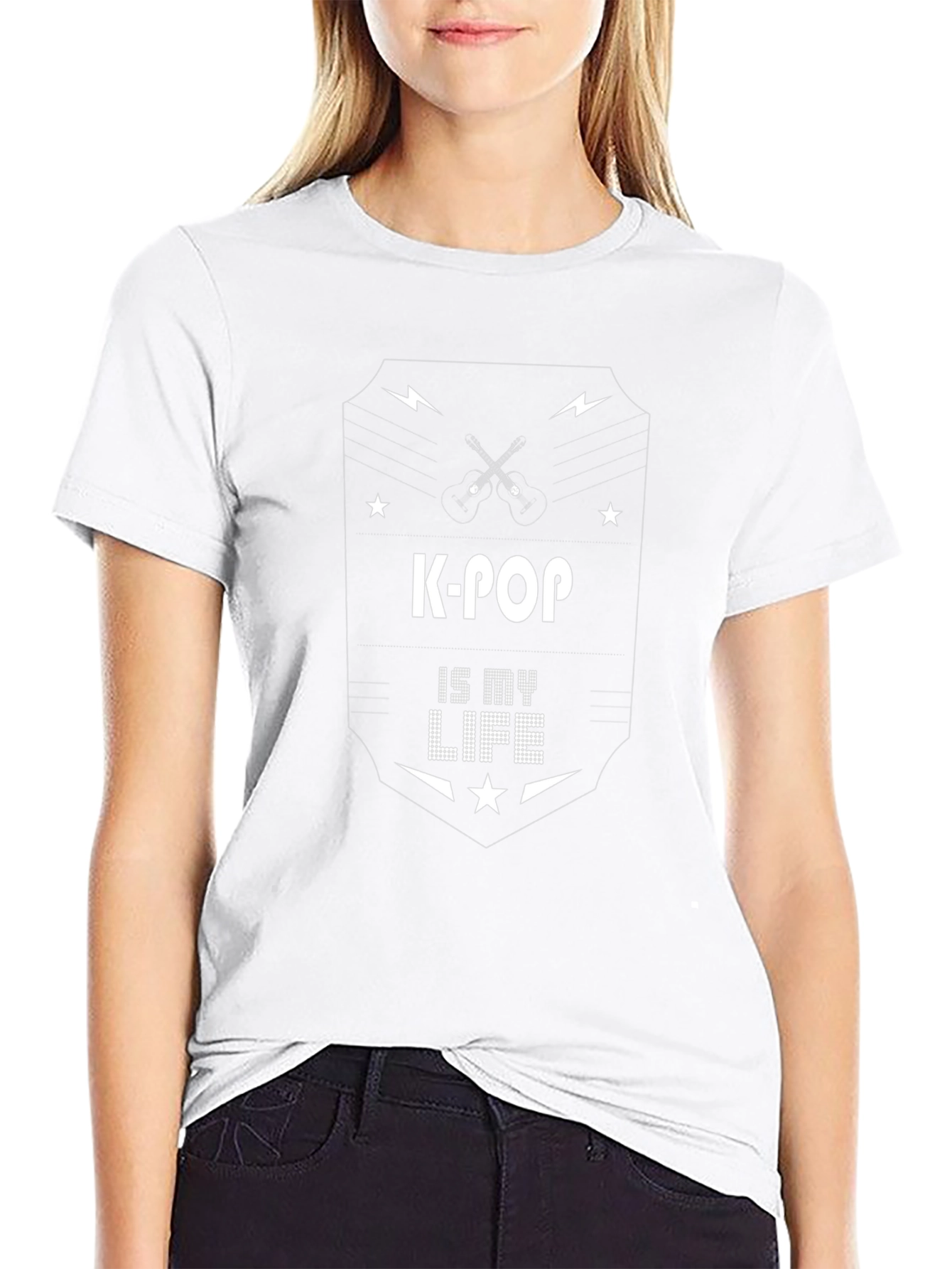 K-Pop is My Life Black Graphic Tee