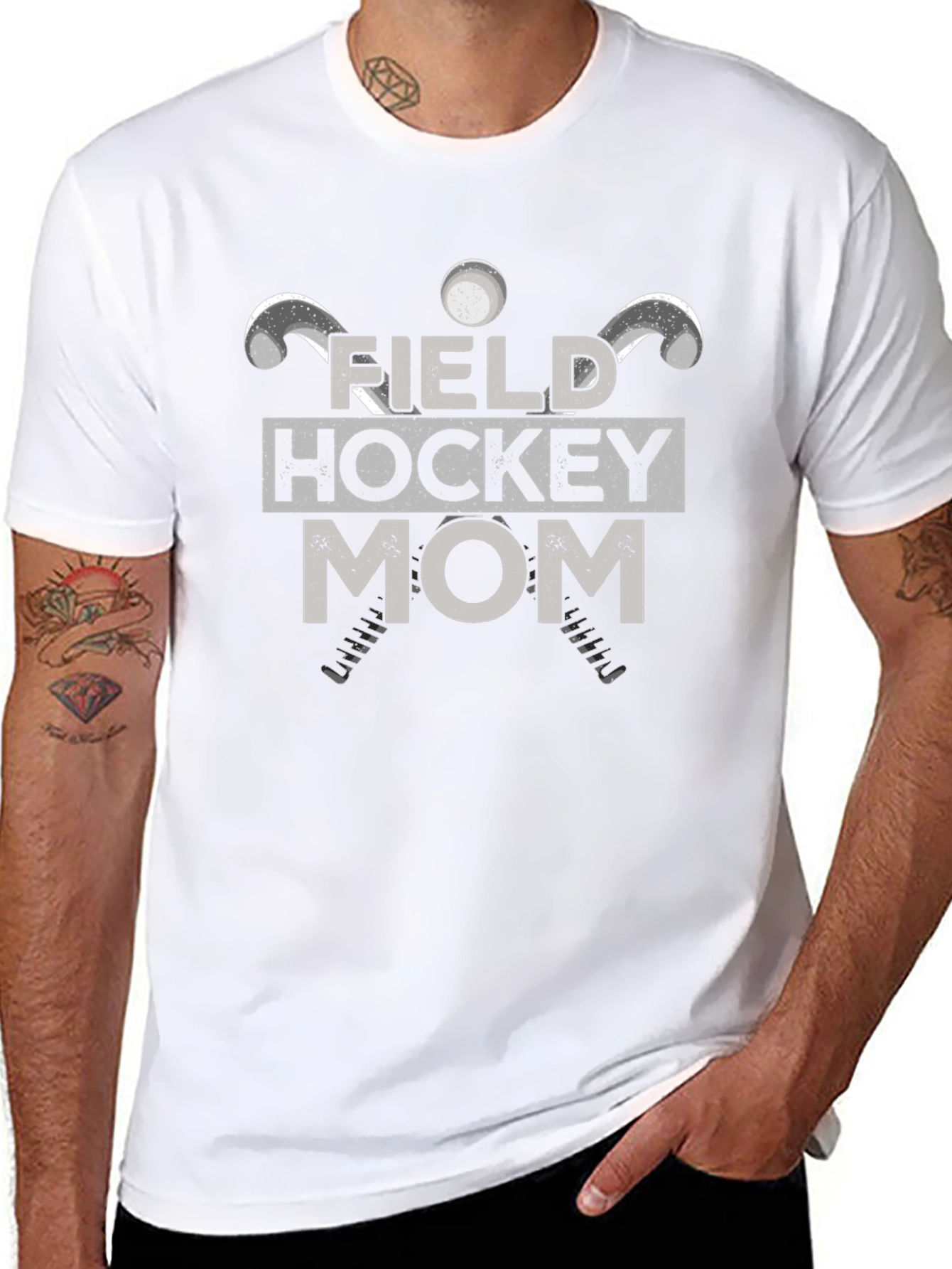 Field Hockey Mom Graphic T-Shirt