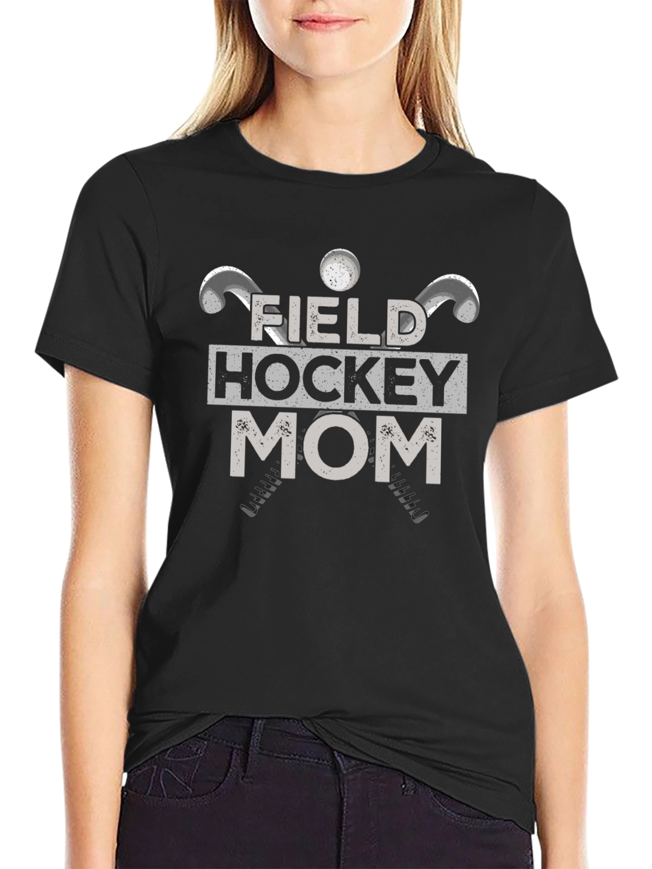 Field Hockey Mom Graphic T-Shirt