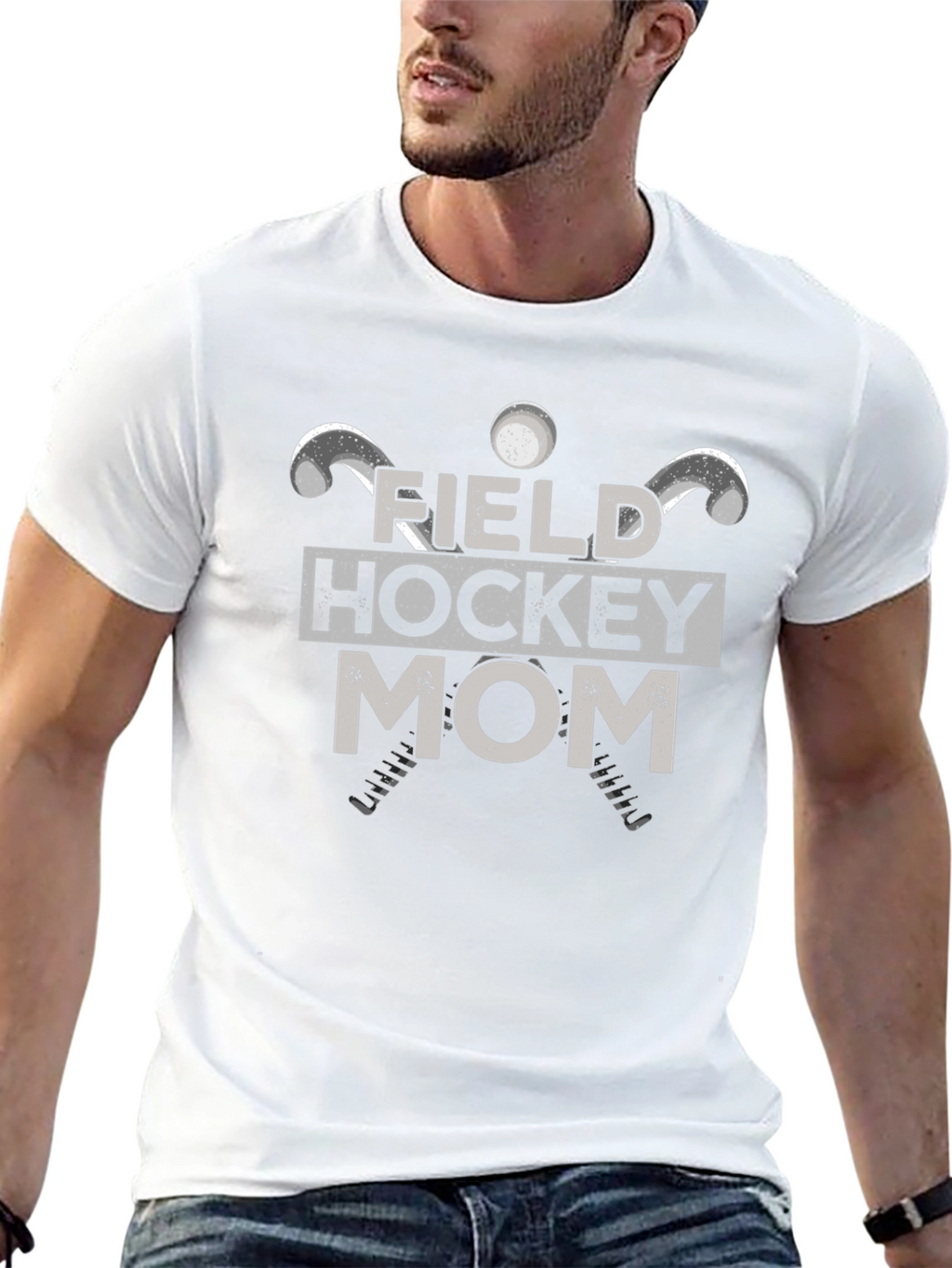 Field Hockey Mom Graphic T-Shirt