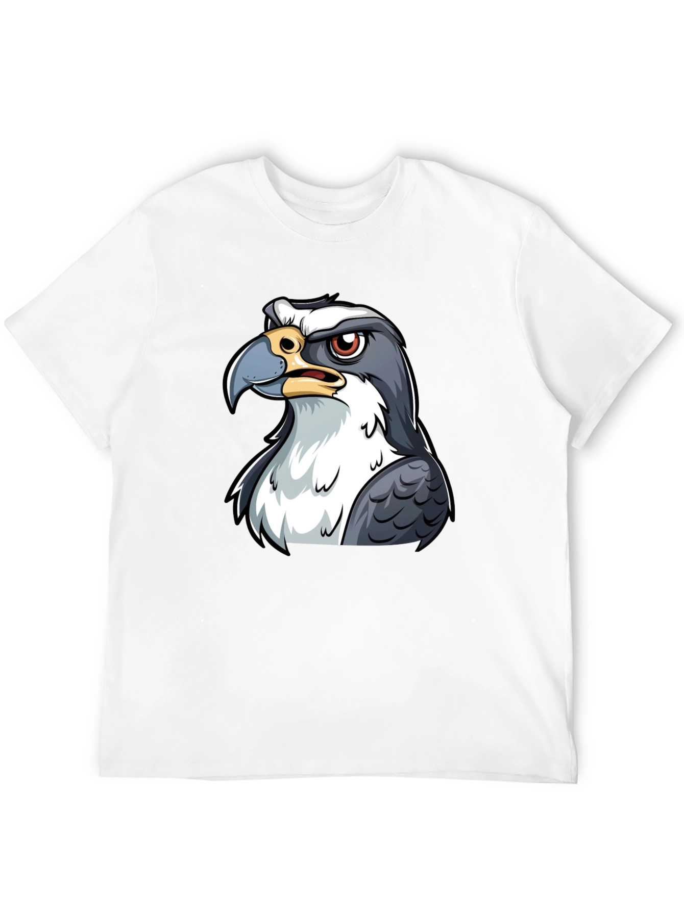 Angry Bird Graphic Tee - Black Cotton T-Shirt