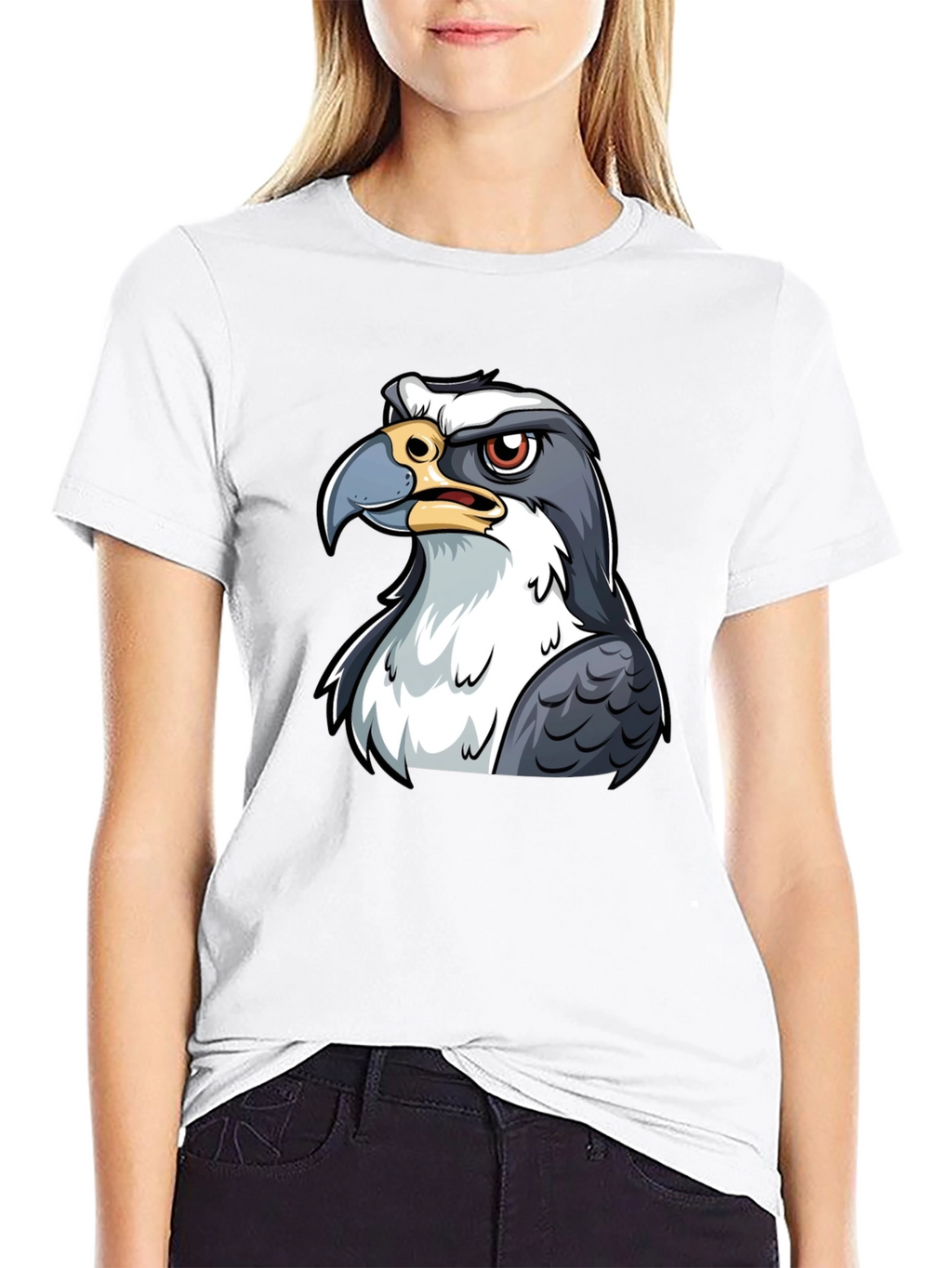 Angry Bird Graphic Tee - Black Cotton T-Shirt