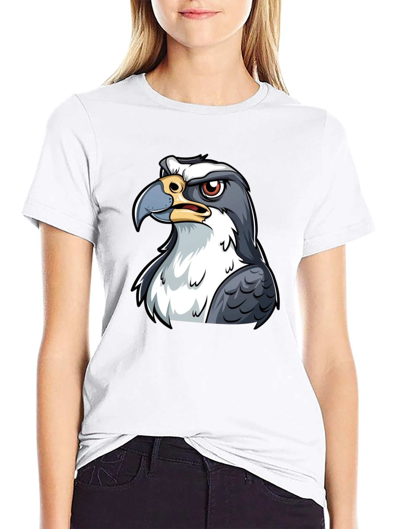 Angry Bird Graphic Tee - Black Cotton T-Shirt
