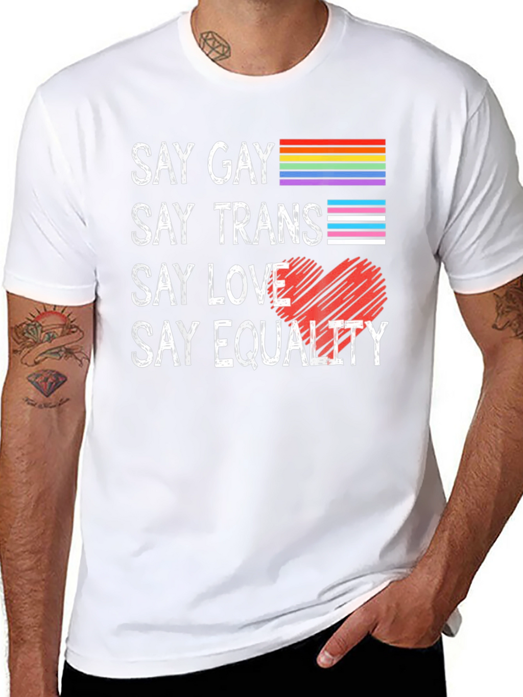Say Gay Trans Love Equality T-Shirt