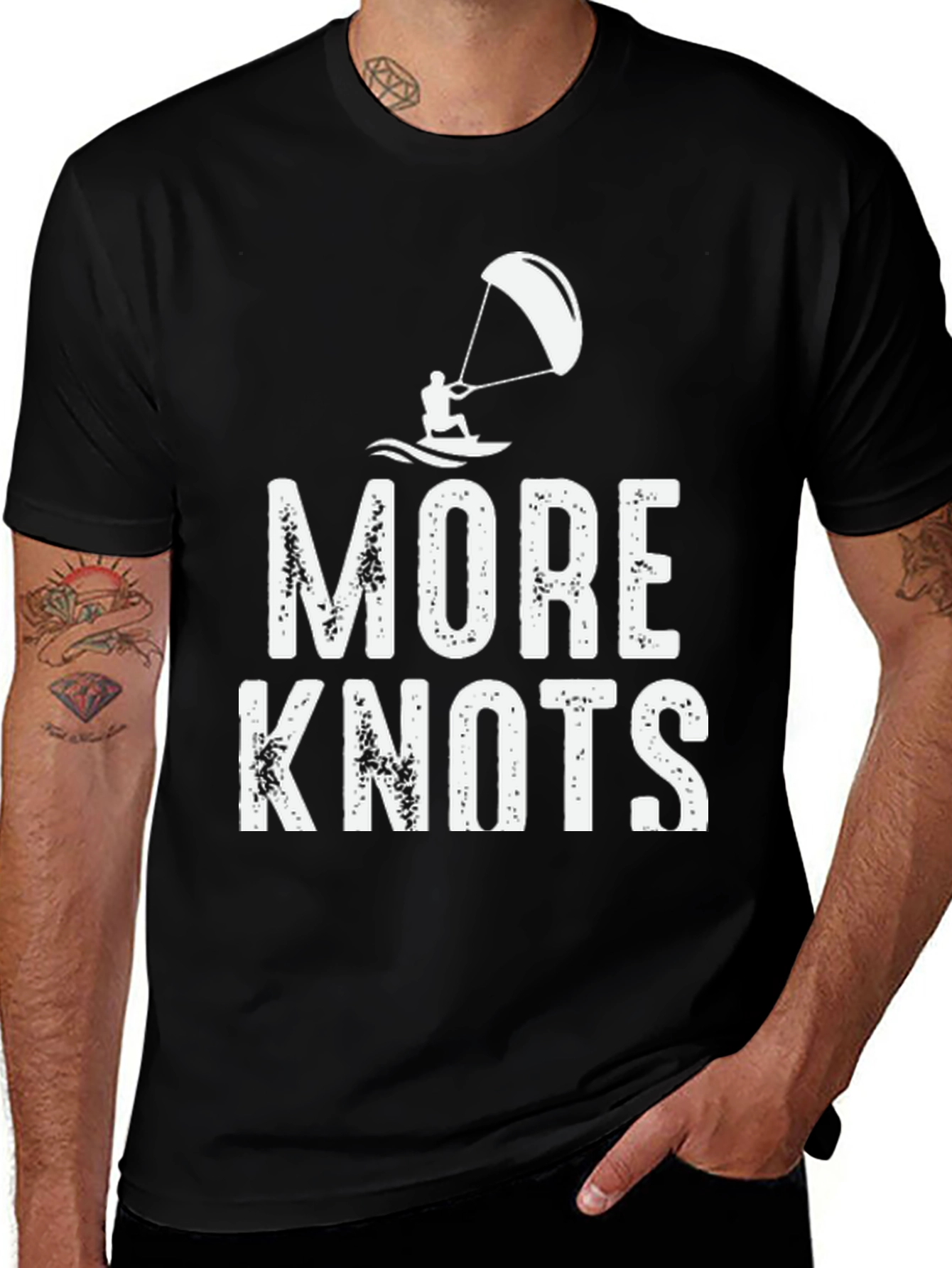 More Knots Black Graphic Tee