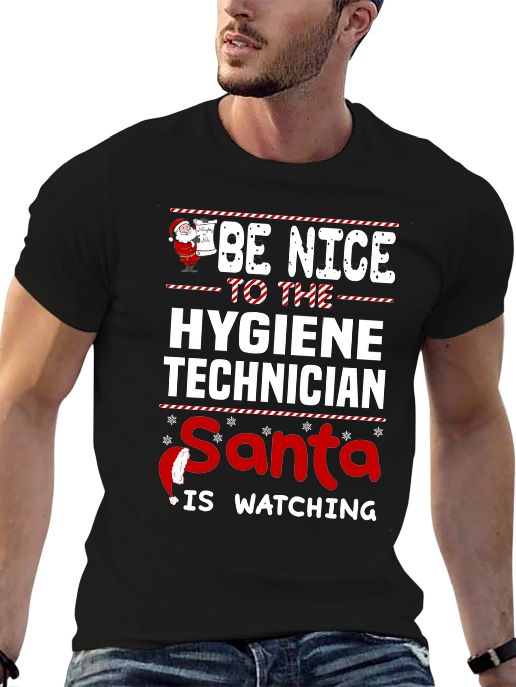 Funny Christmas Hygiene Technician T-Shirt