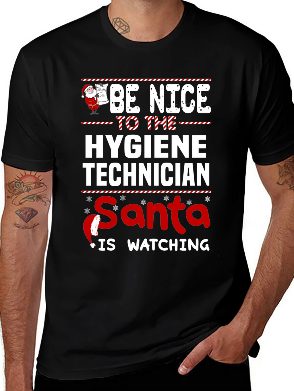Funny Christmas Hygiene Technician T-Shirt