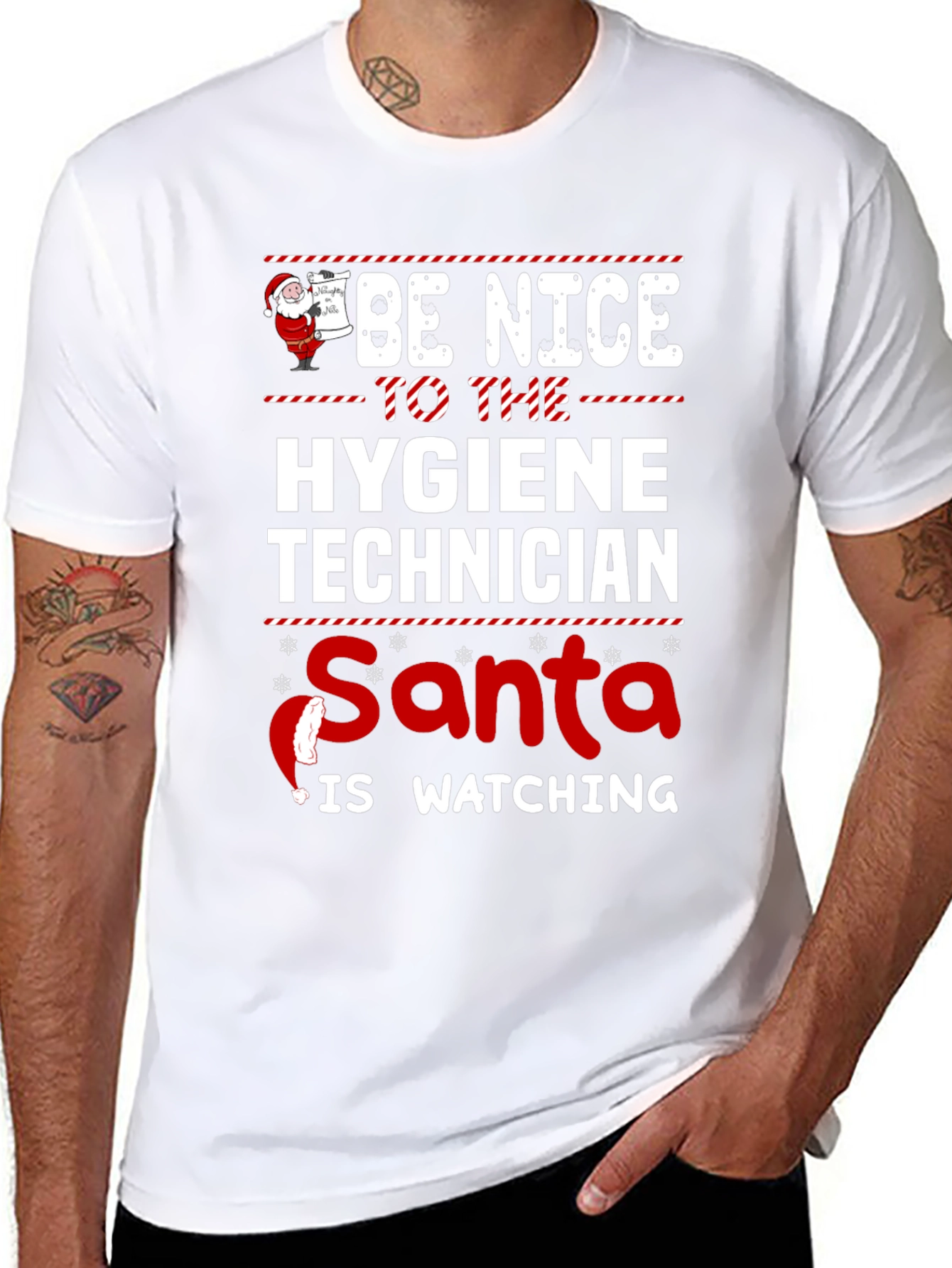 Funny Christmas Hygiene Technician T-Shirt