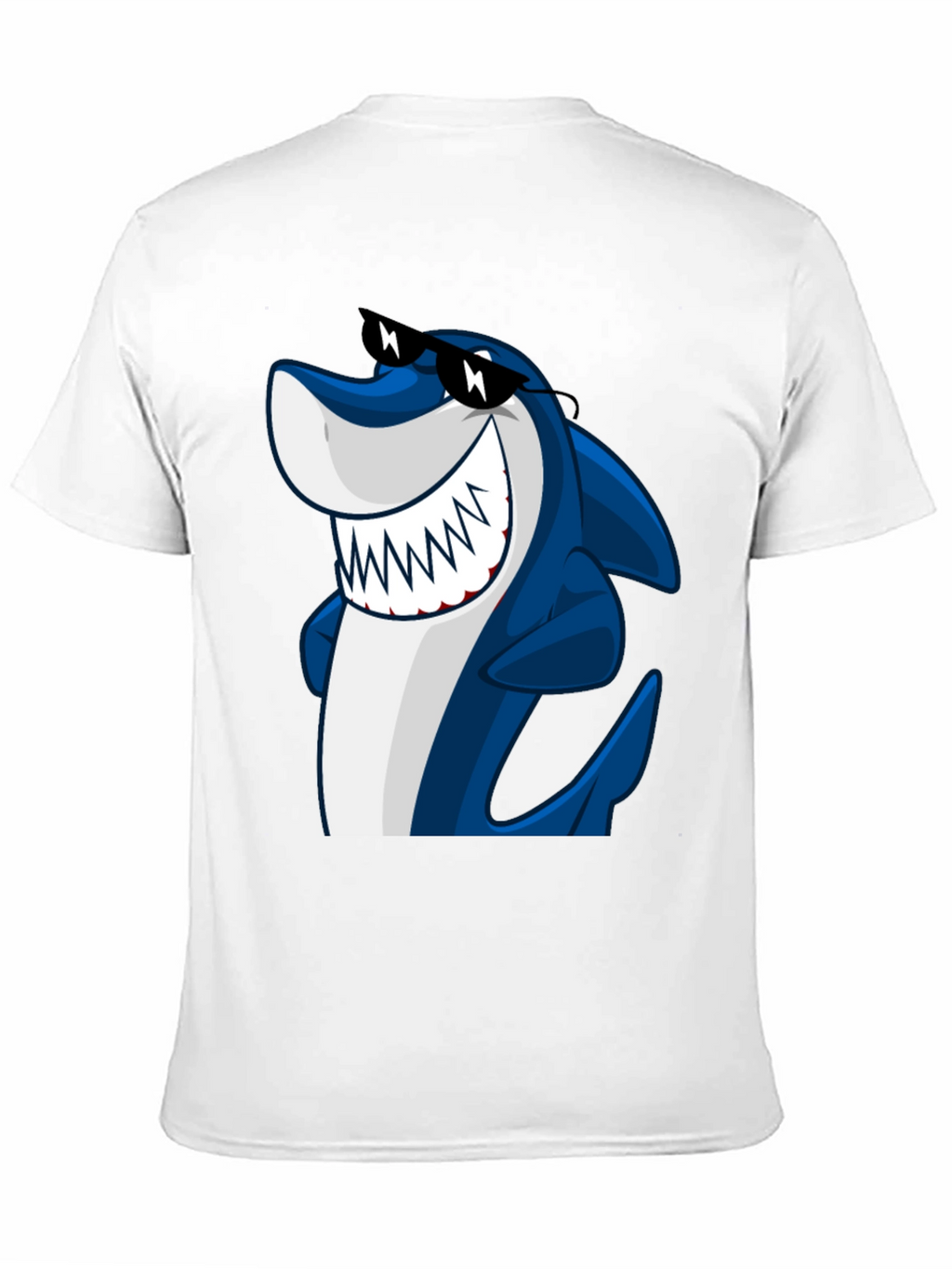 Cool Shark Graphic Tee - Black Cotton Shirt