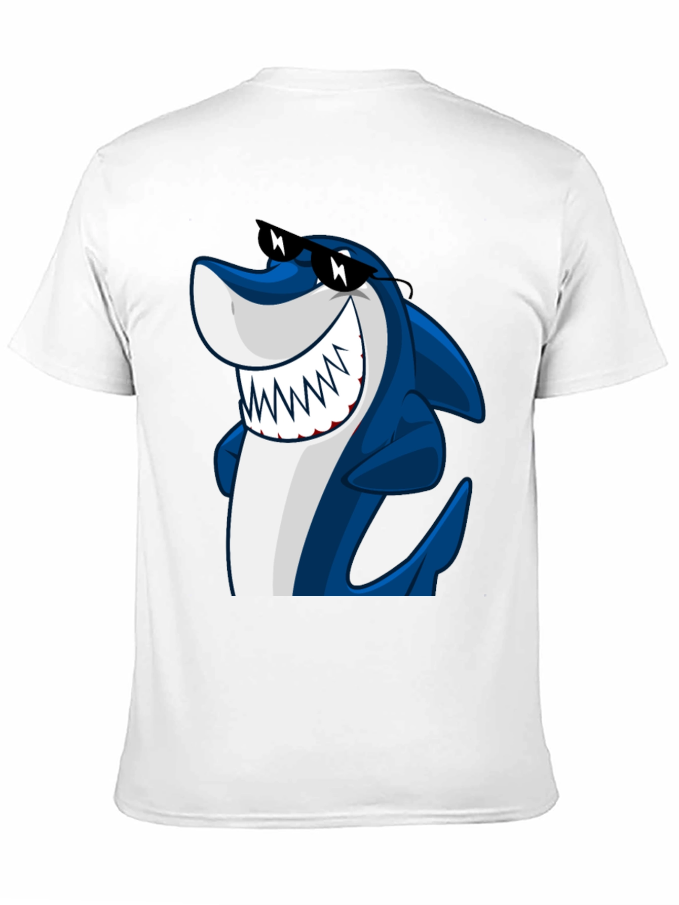 Cool Shark Graphic Tee - Black Cotton Shirt