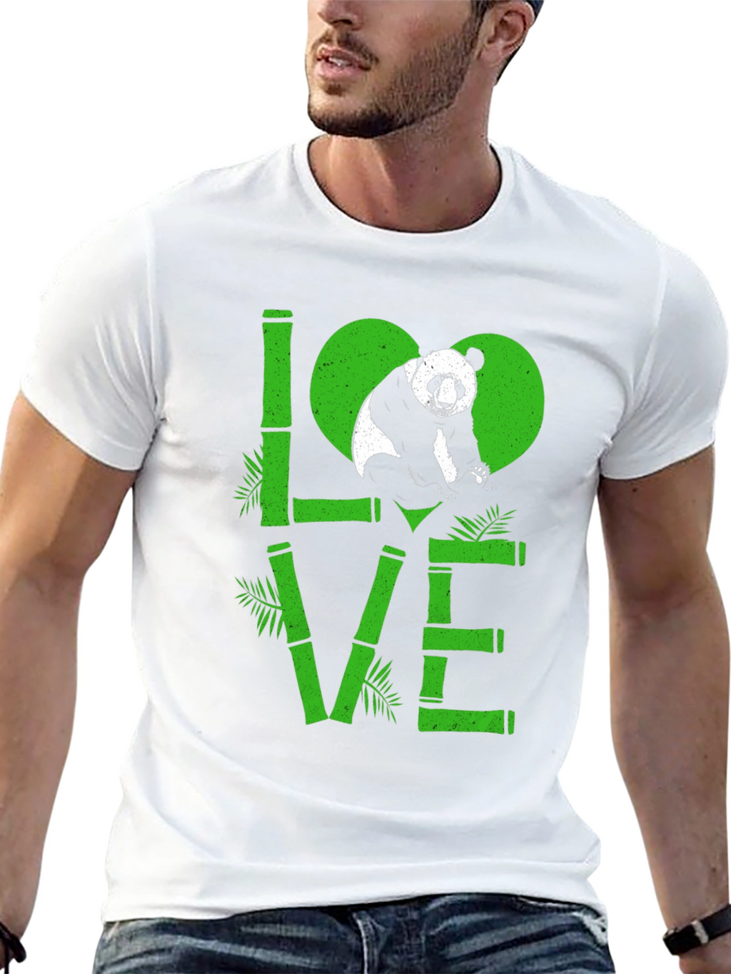Panda Love Bamboo Graphic T-Shirt