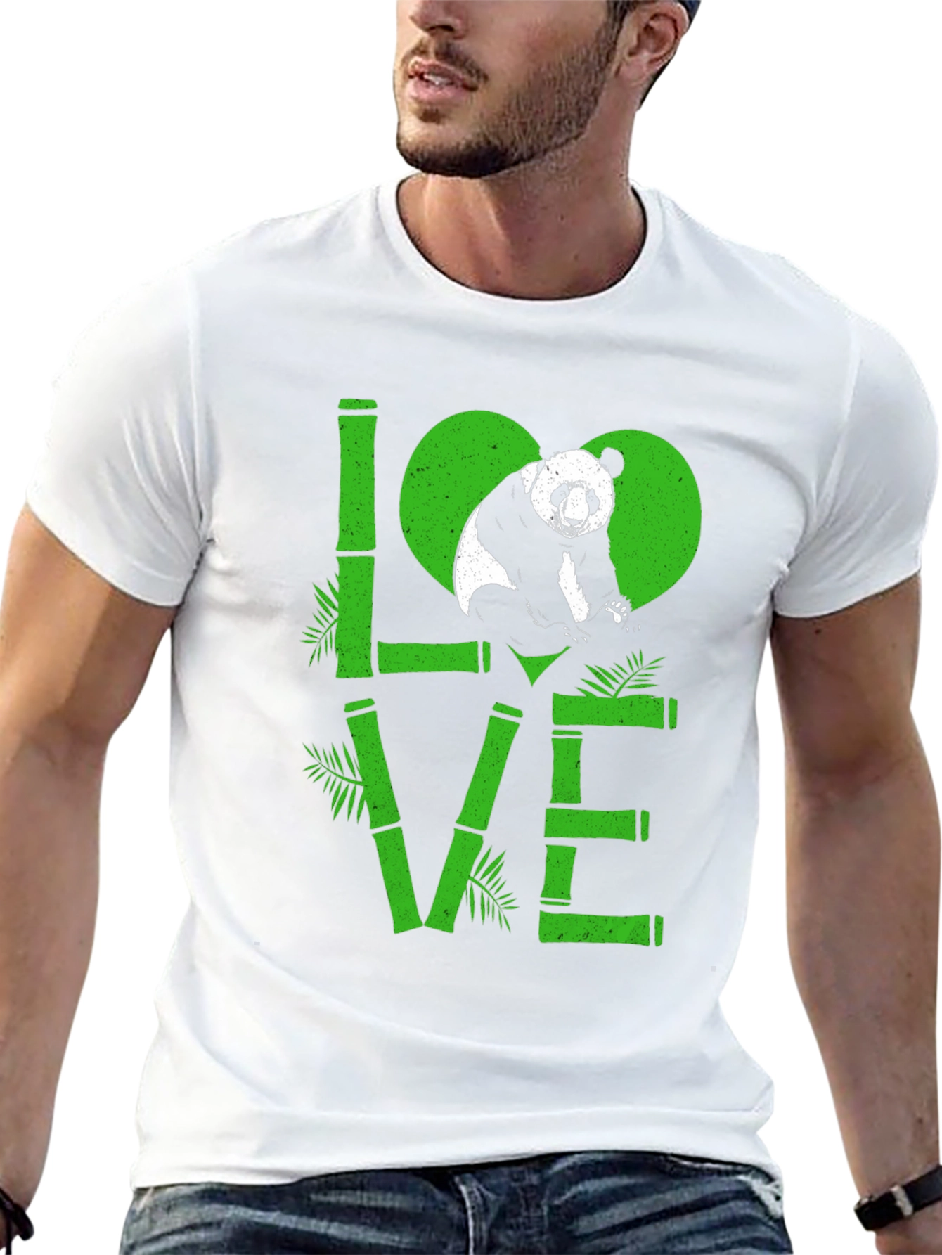 Panda Love Bamboo Graphic T-Shirt