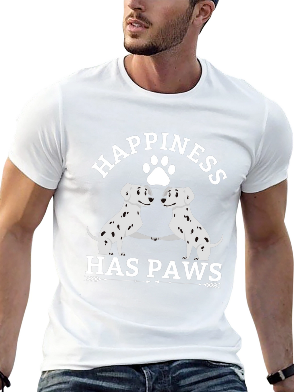 Happiness Has Paws Graphic Tee