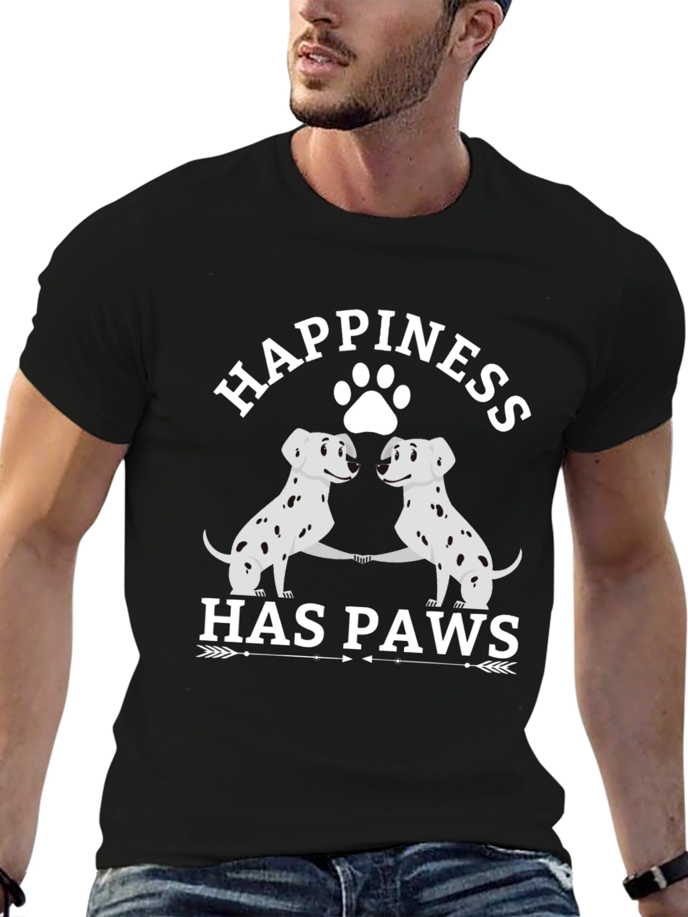 Happiness Has Paws Graphic Tee