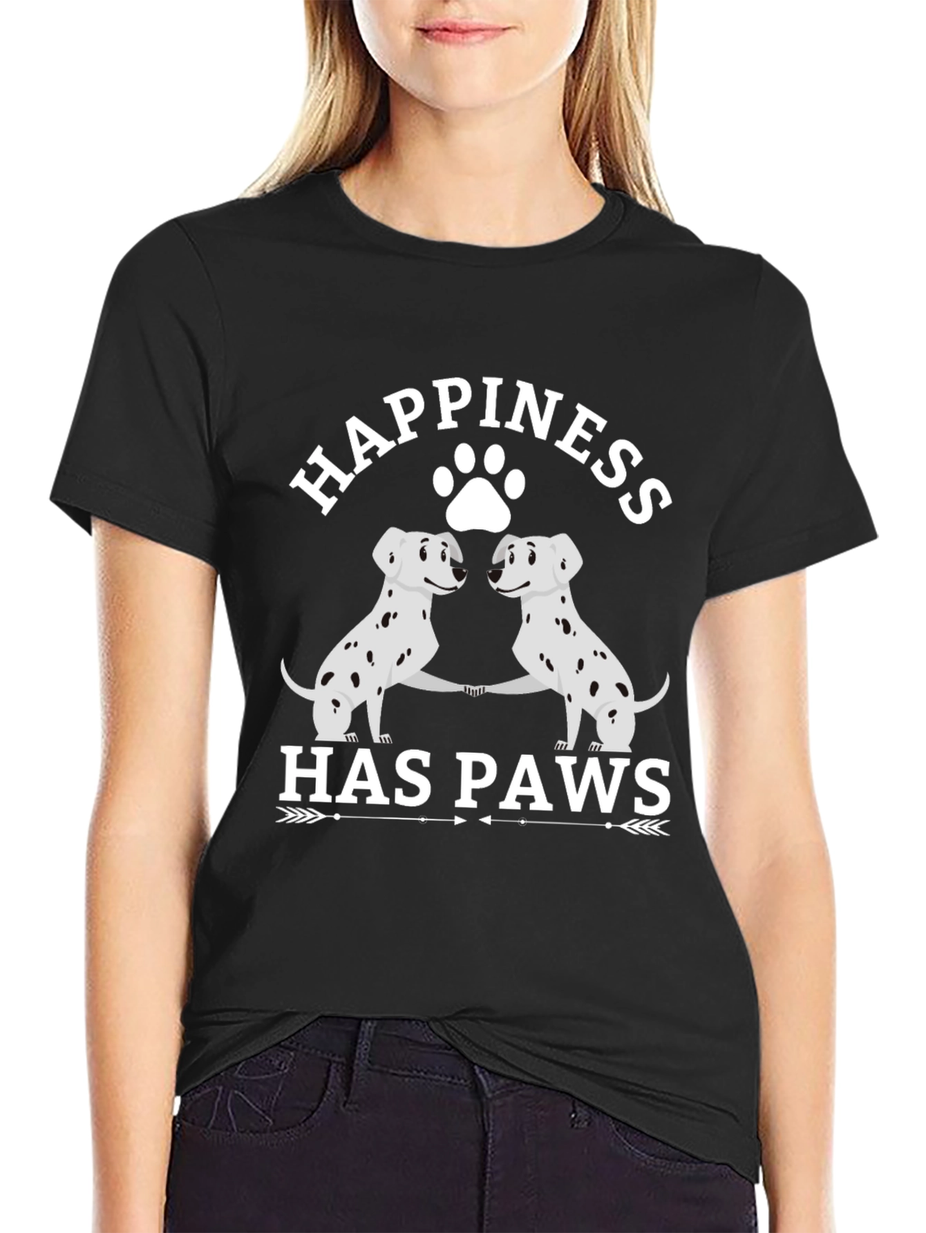 Happiness Has Paws Graphic Tee