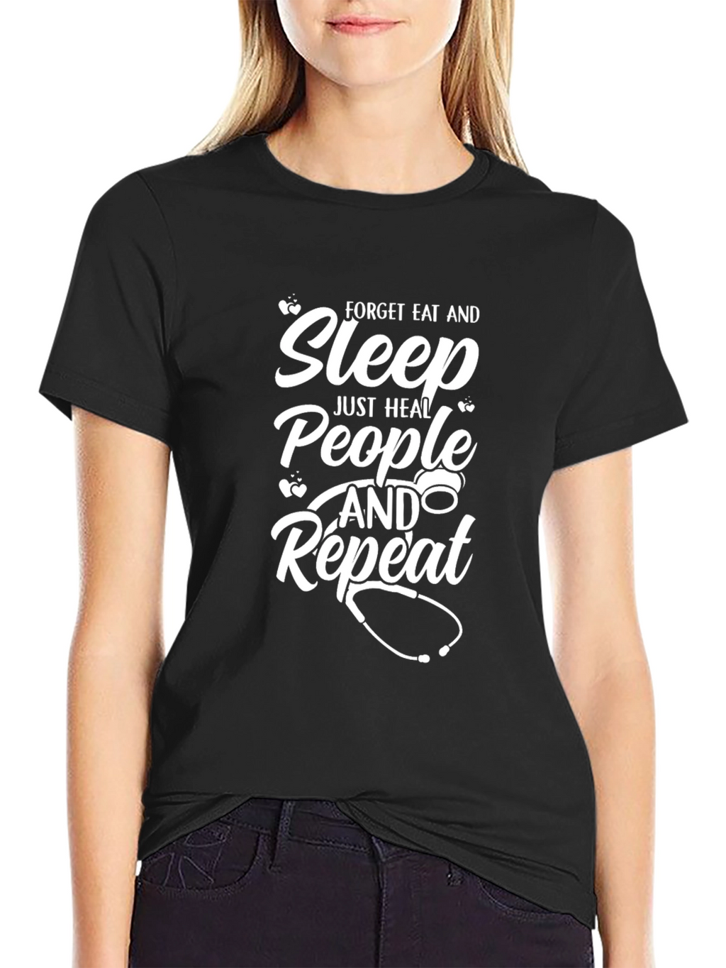 Forget Eat & Sleep Heal People Repeat Tee