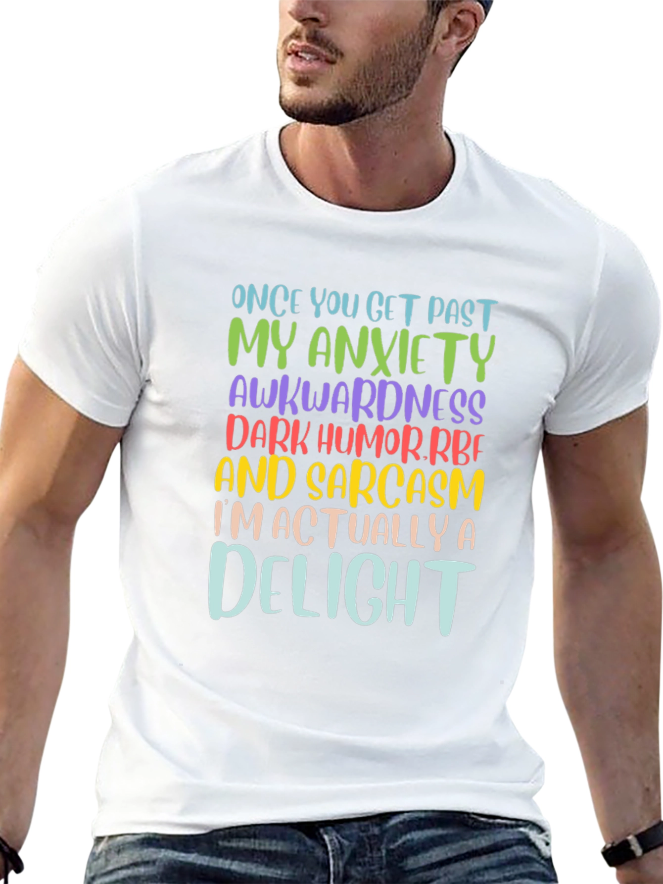 Sarcastic Delight Graphic T-Shirt - Once You Get Past