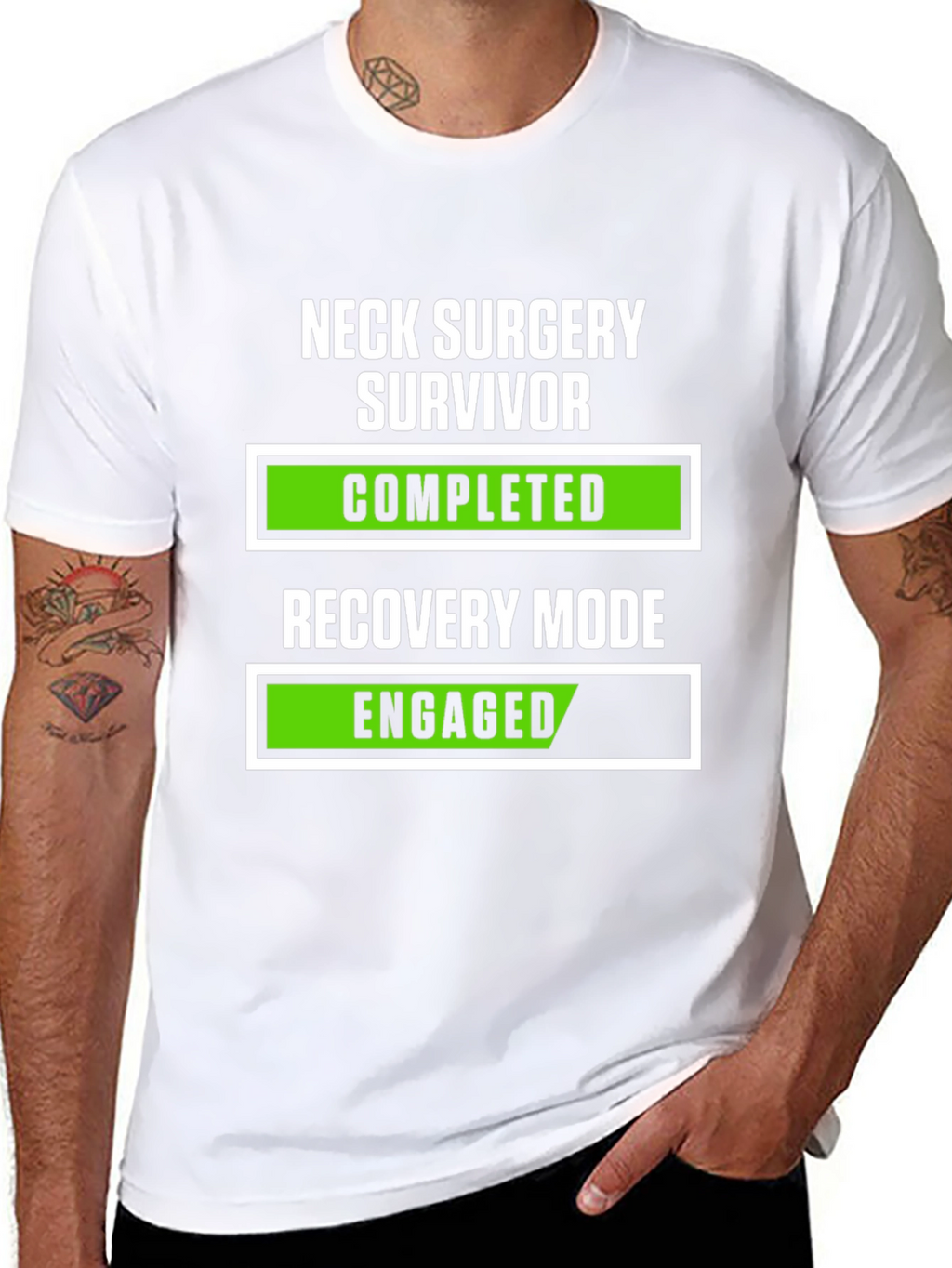 Neck Surgery Survivor Recovery Mode T-Shirt