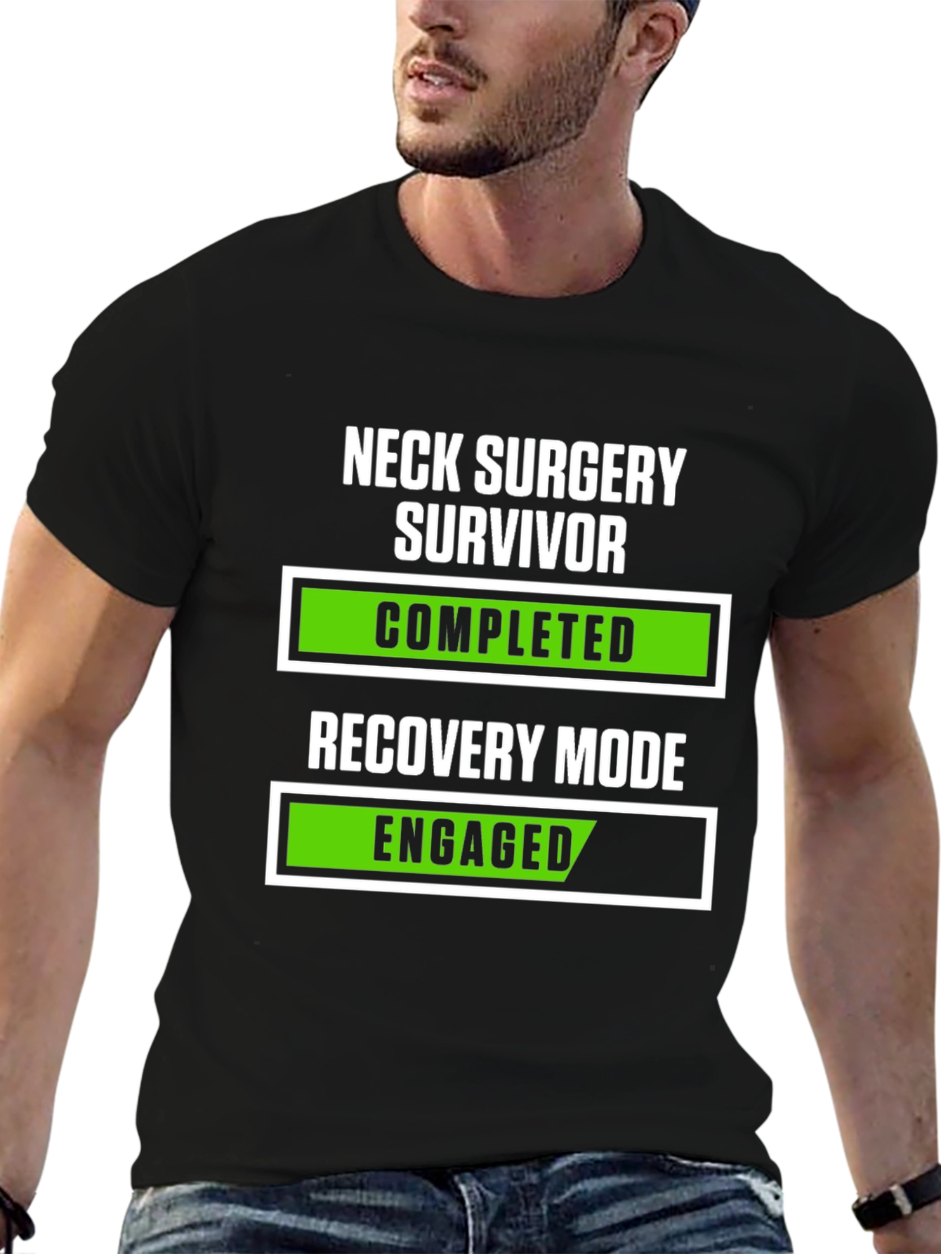 Neck Surgery Survivor Recovery Mode T-Shirt