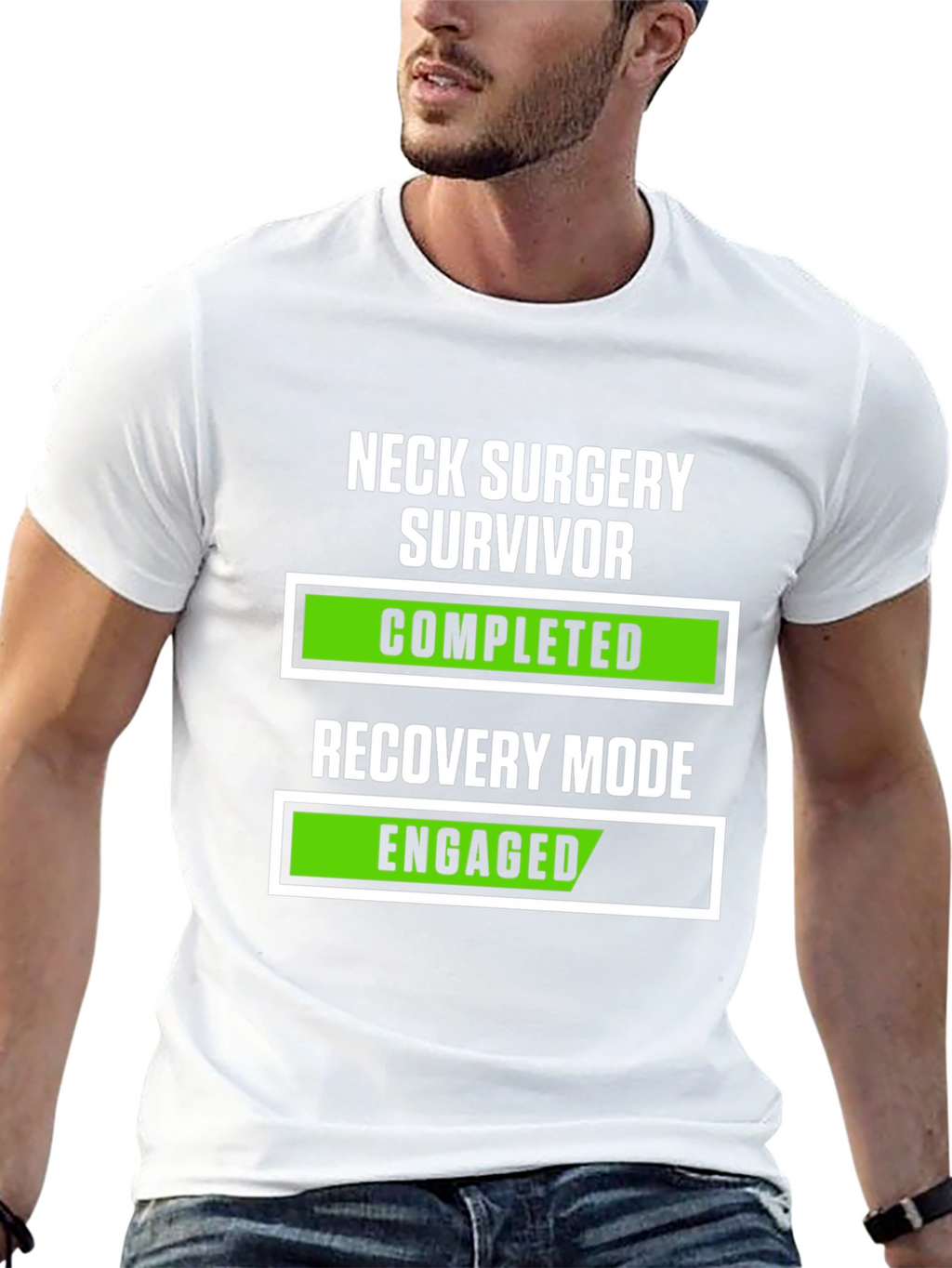 Neck Surgery Survivor Recovery Mode T-Shirt