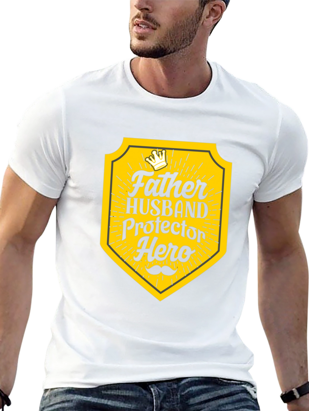 Father Husband Hero Graphic Tee