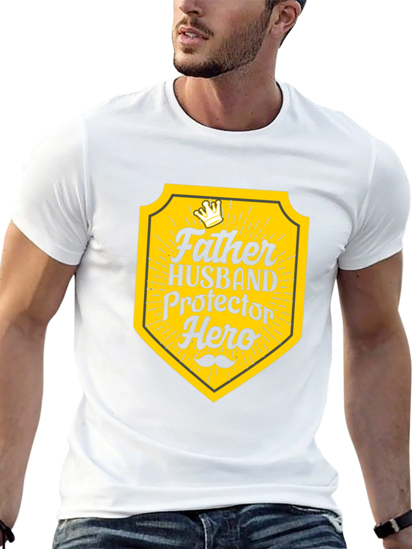 Father Husband Hero Graphic Tee