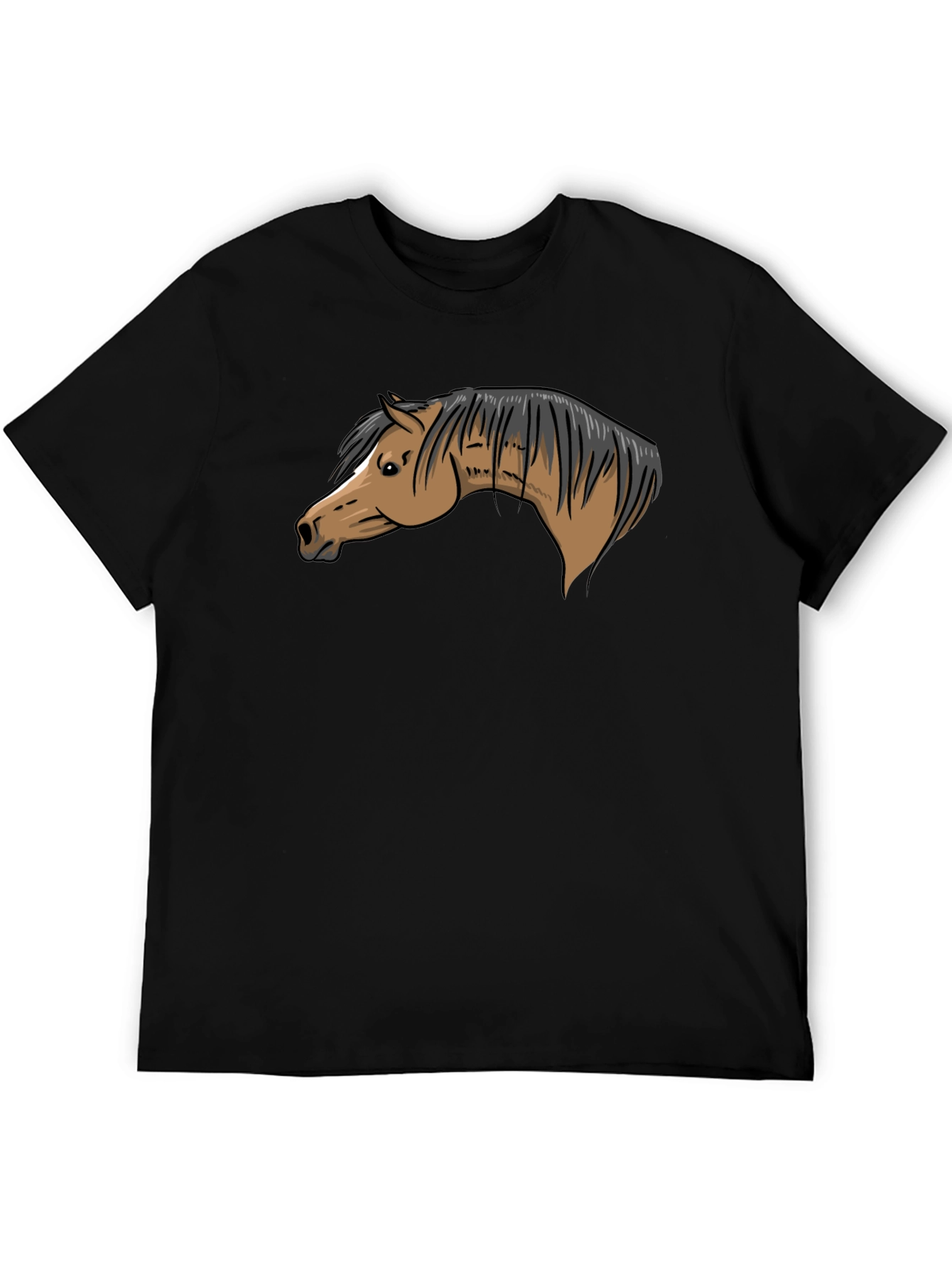 Black Horse Graphic T-Shirt