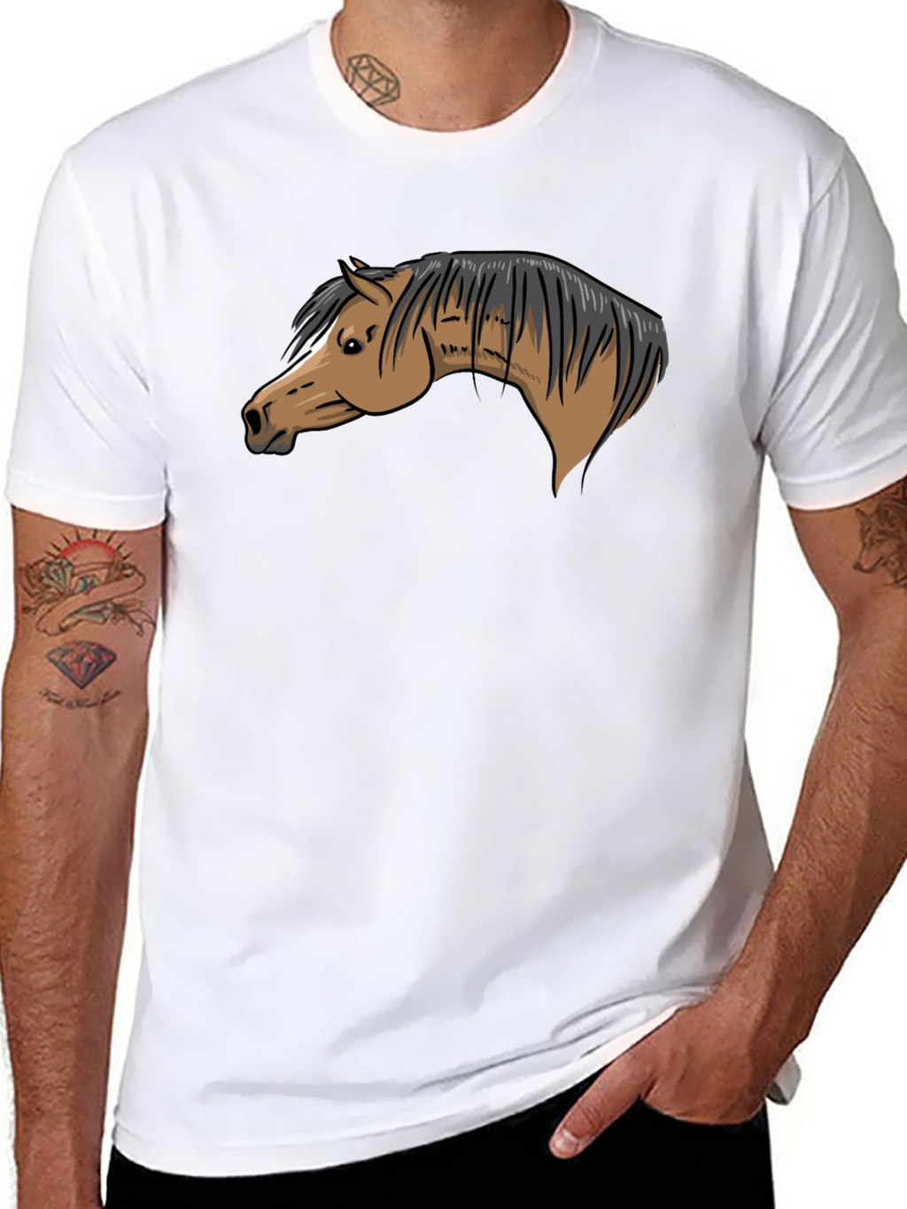 Black Horse Graphic T-Shirt