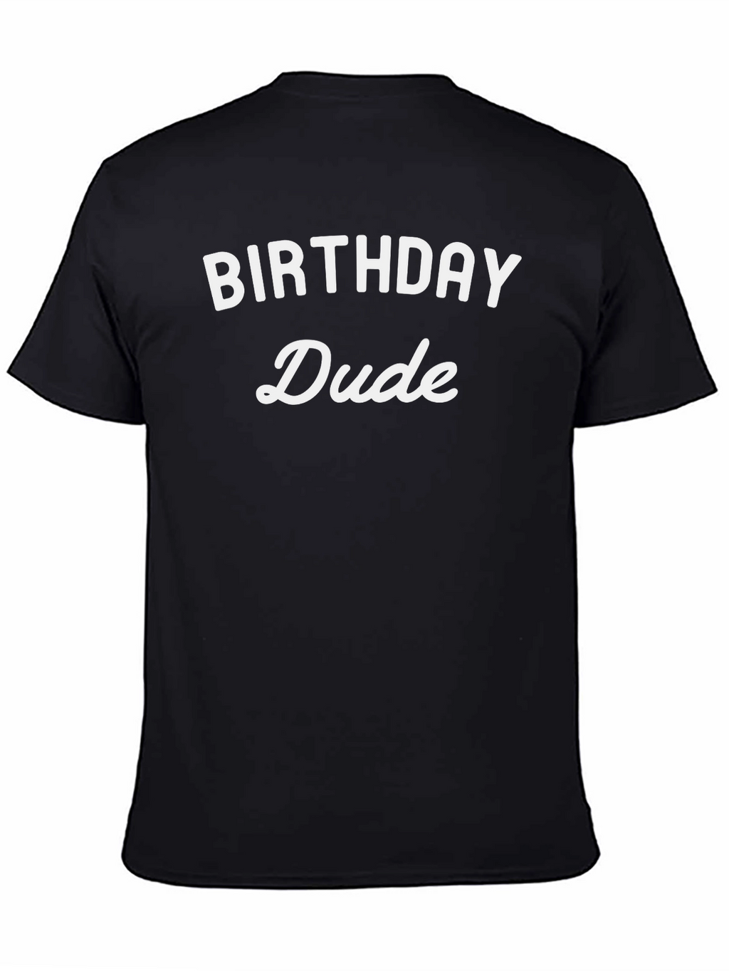 Birthday Dude Graphic Tee - Black Cotton Blend
