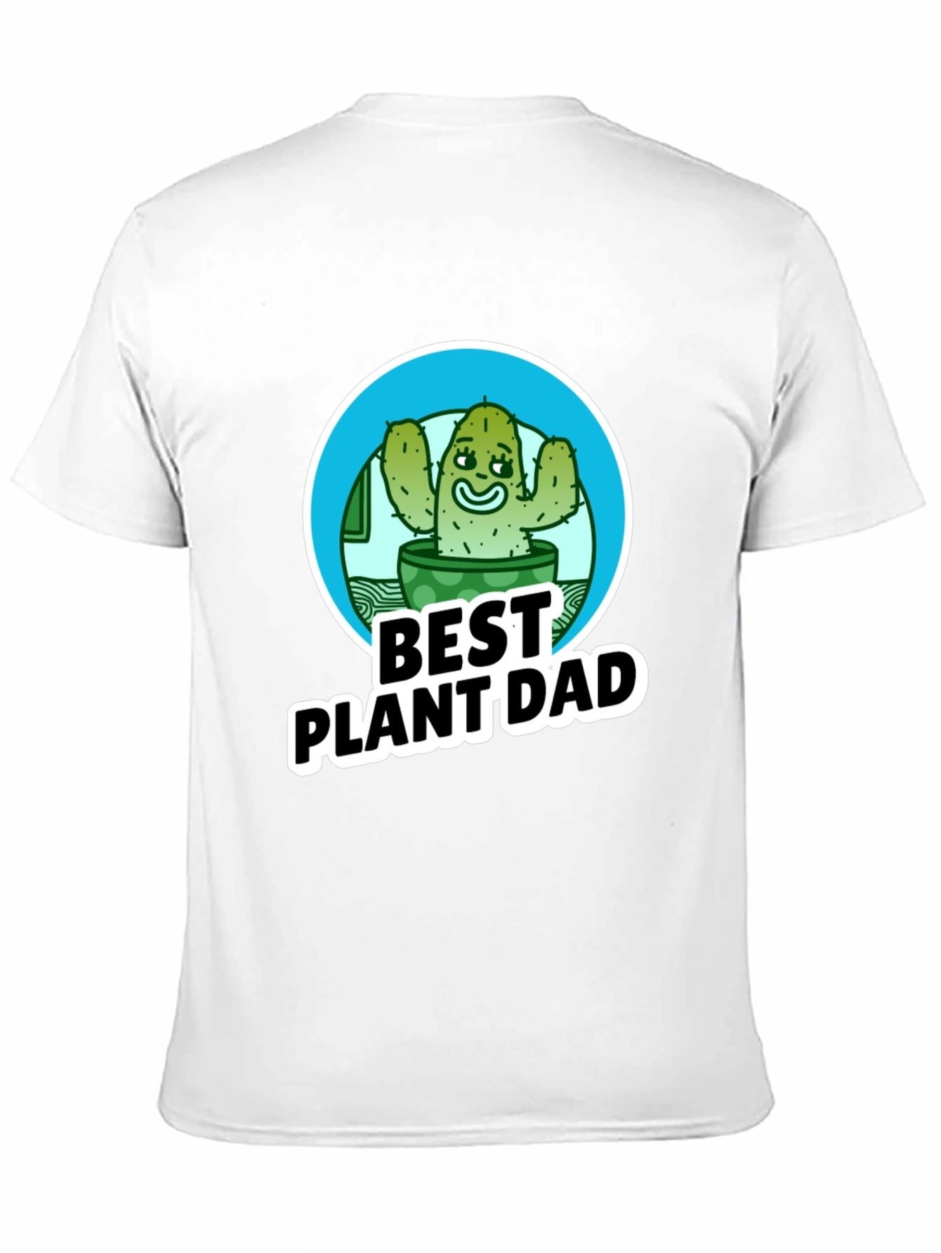 Best Plant Dad T-Shirt - Cactus Design