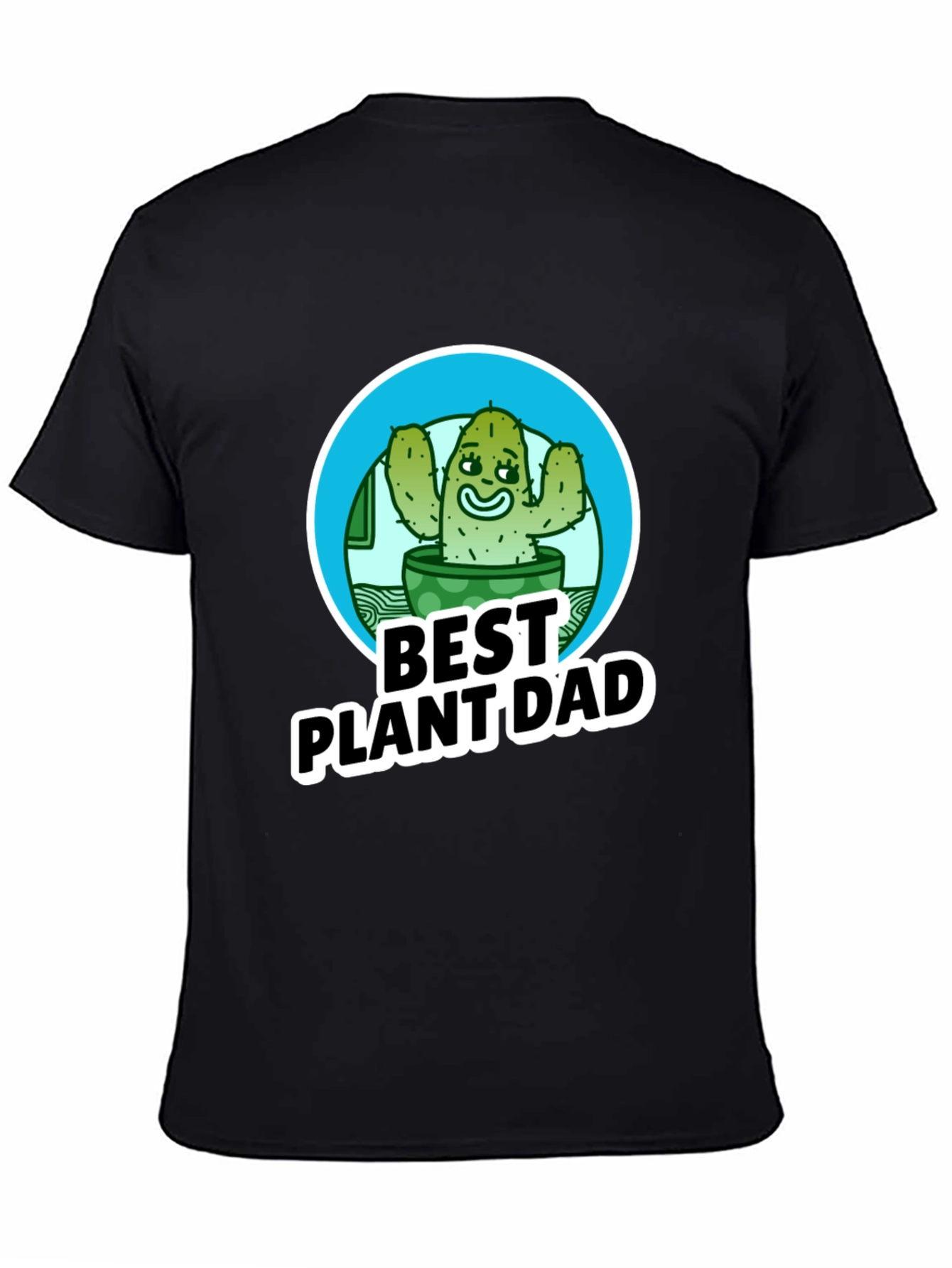 Best Plant Dad T-Shirt - Cactus Design