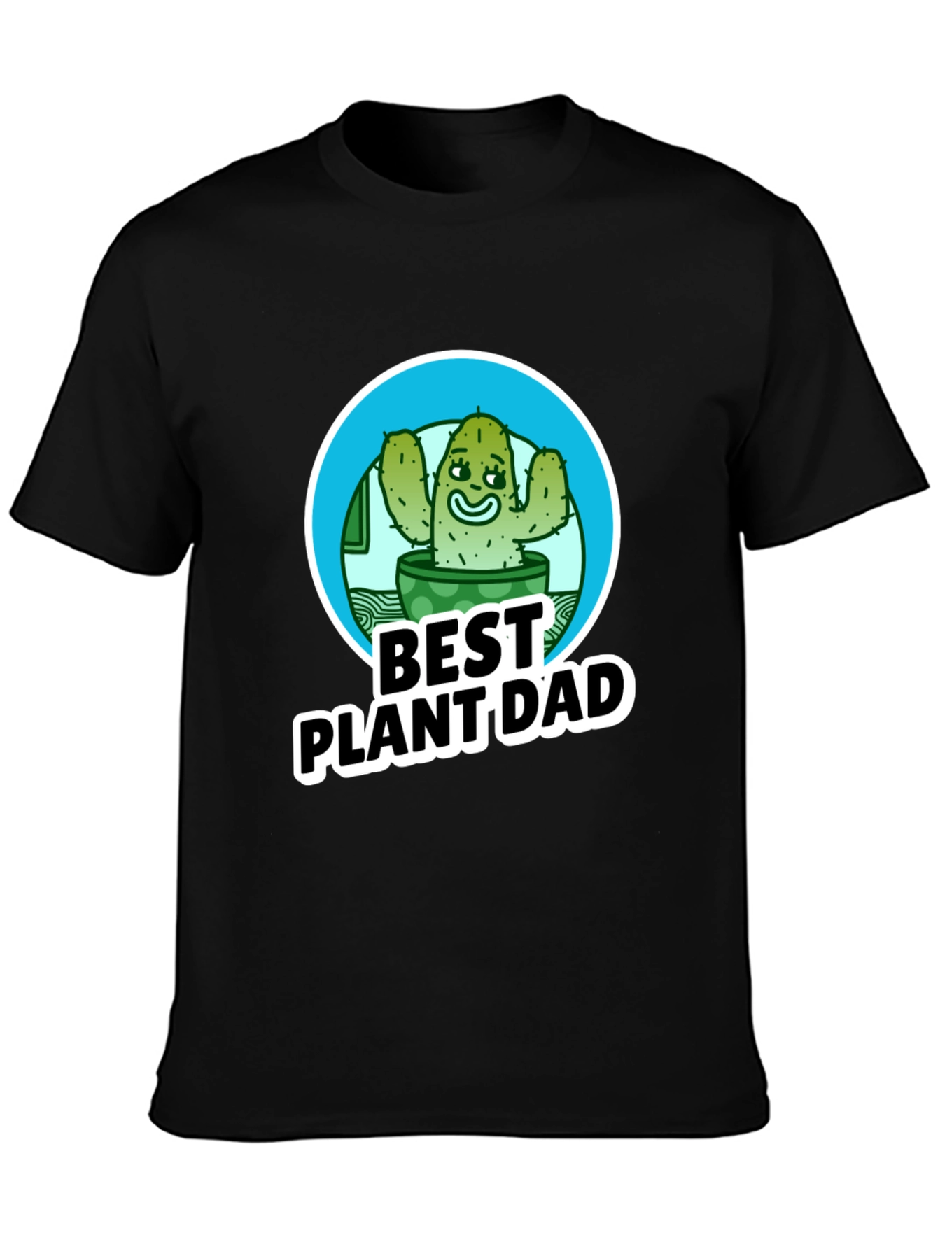 Best Plant Dad T-Shirt - Cactus Design