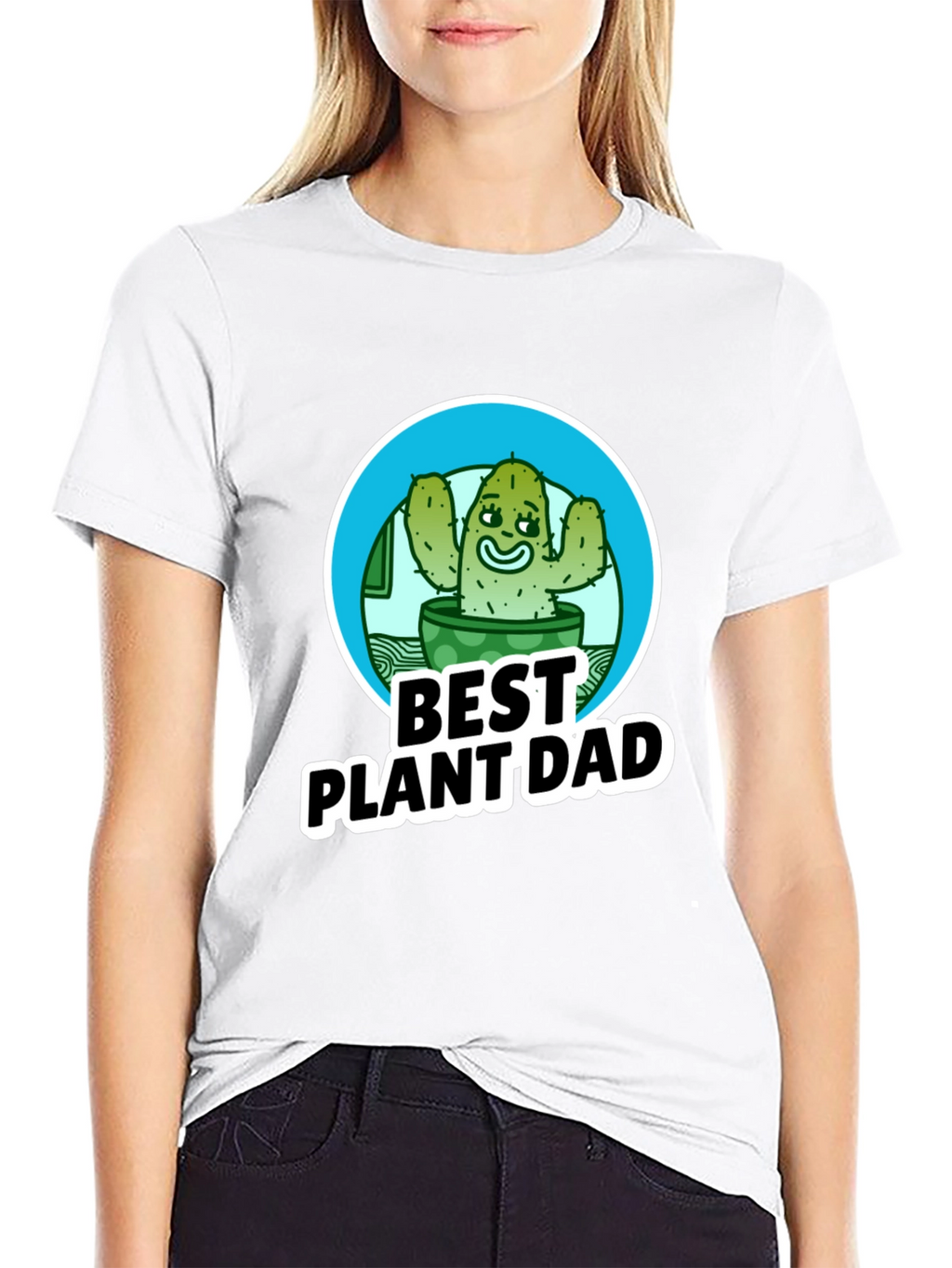 Best Plant Dad T-Shirt - Cactus Design