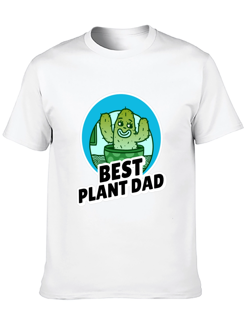 Best Plant Dad T-Shirt - Cactus Design
