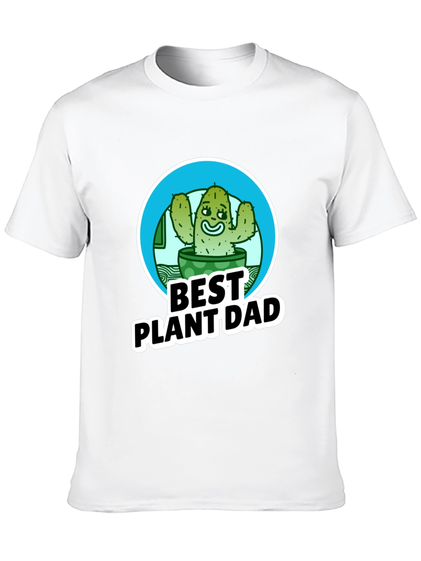 Best Plant Dad T-Shirt - Cactus Design