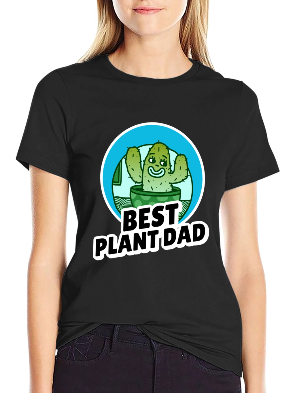 Best Plant Dad T-Shirt - Cactus Design