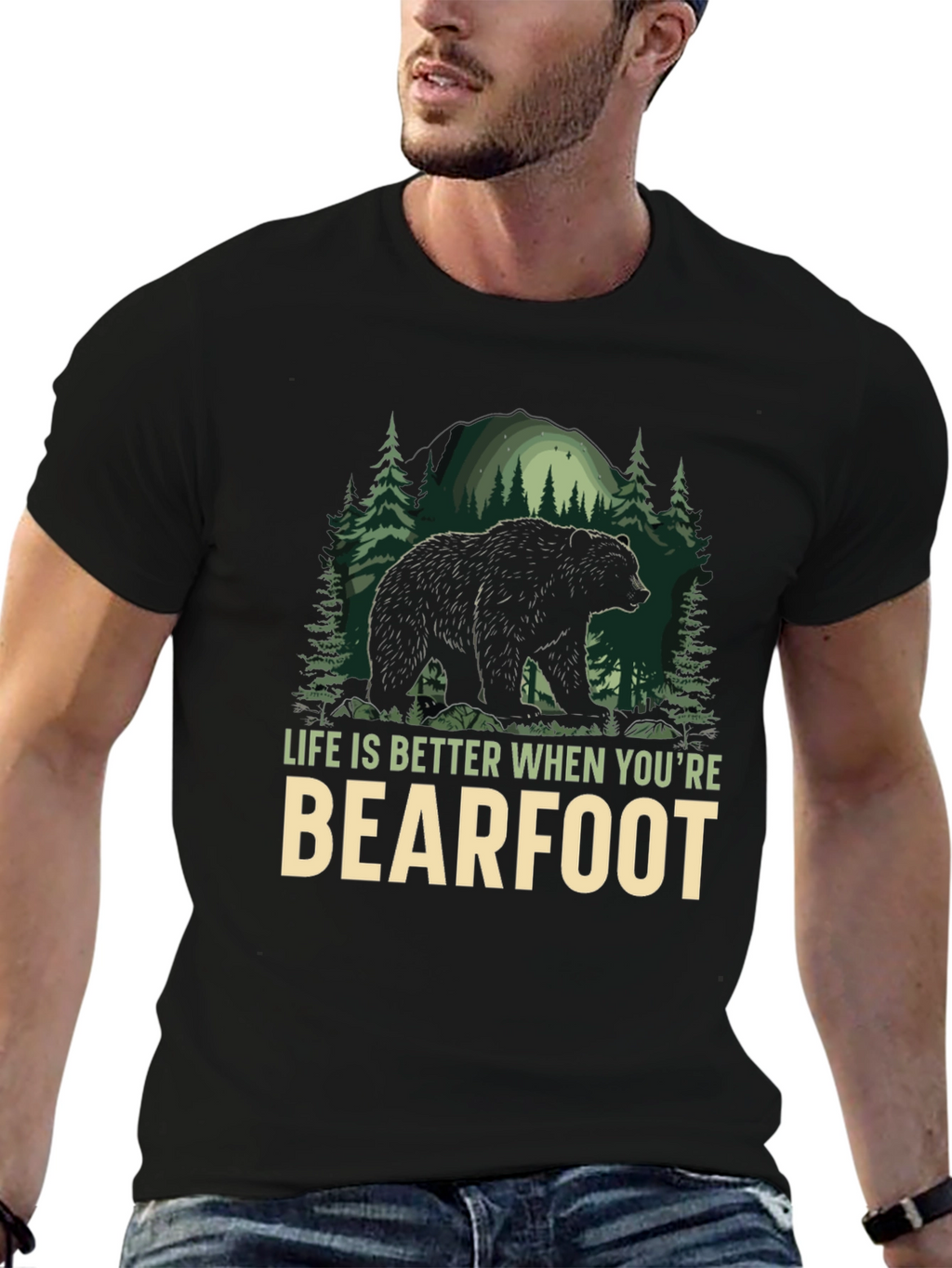 Bearfoot Adventure T-Shirt: Life is Better Outdoors