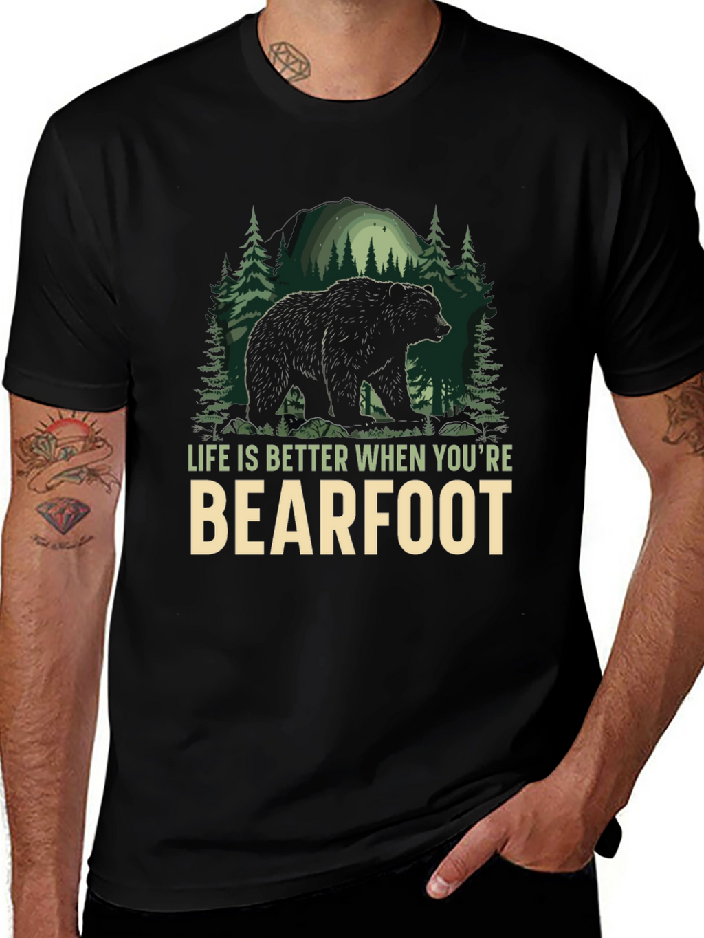 Bearfoot Adventure T-Shirt: Life is Better Outdoors