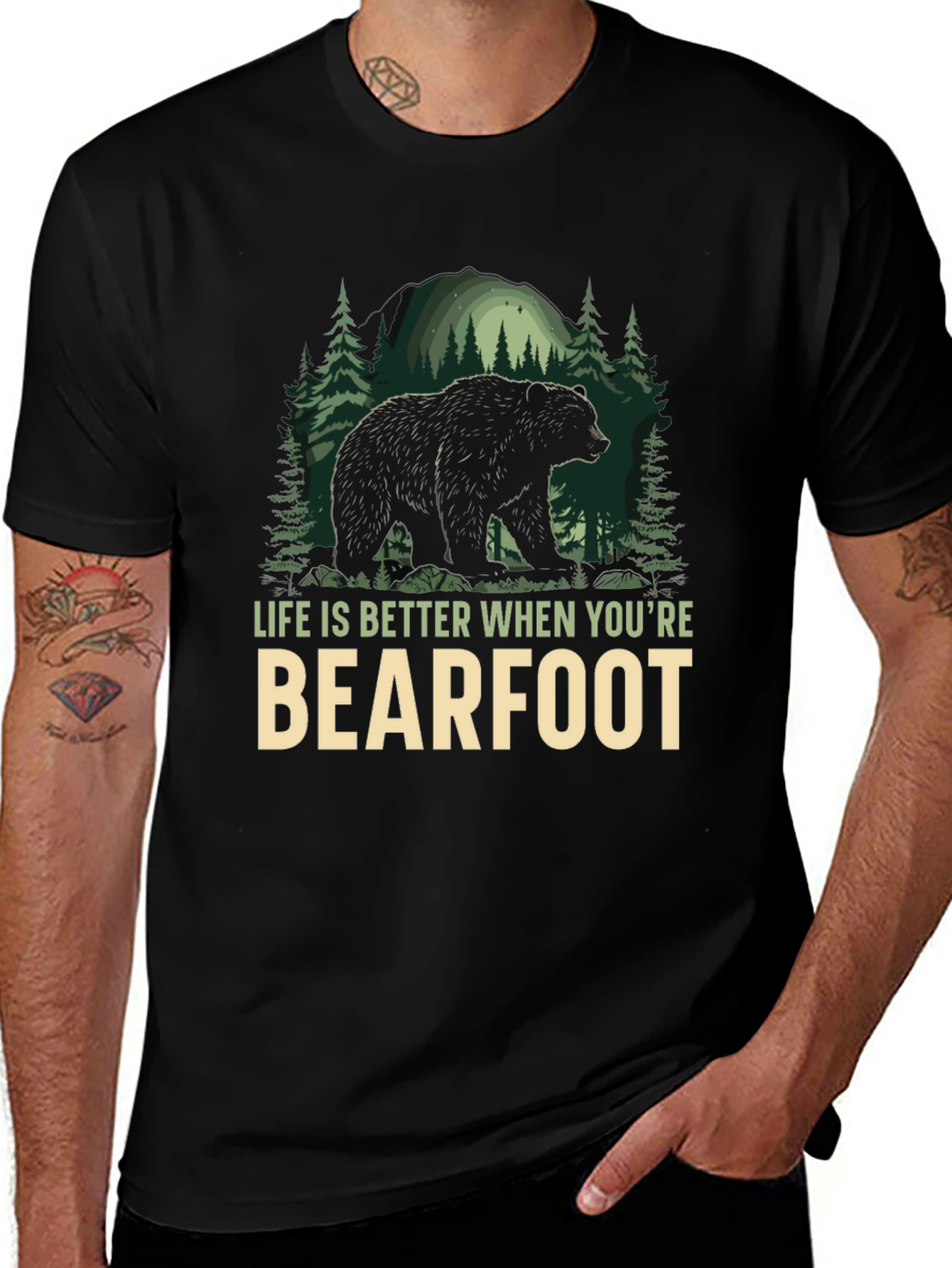 Bearfoot Adventure T-Shirt: Life is Better Outdoors