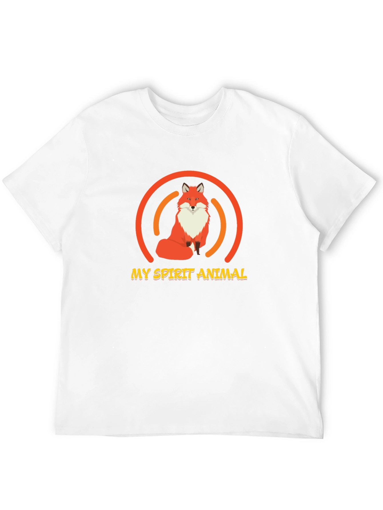 Fox Spirit Animal Graphic Tee - Unisex Black T-Shirt